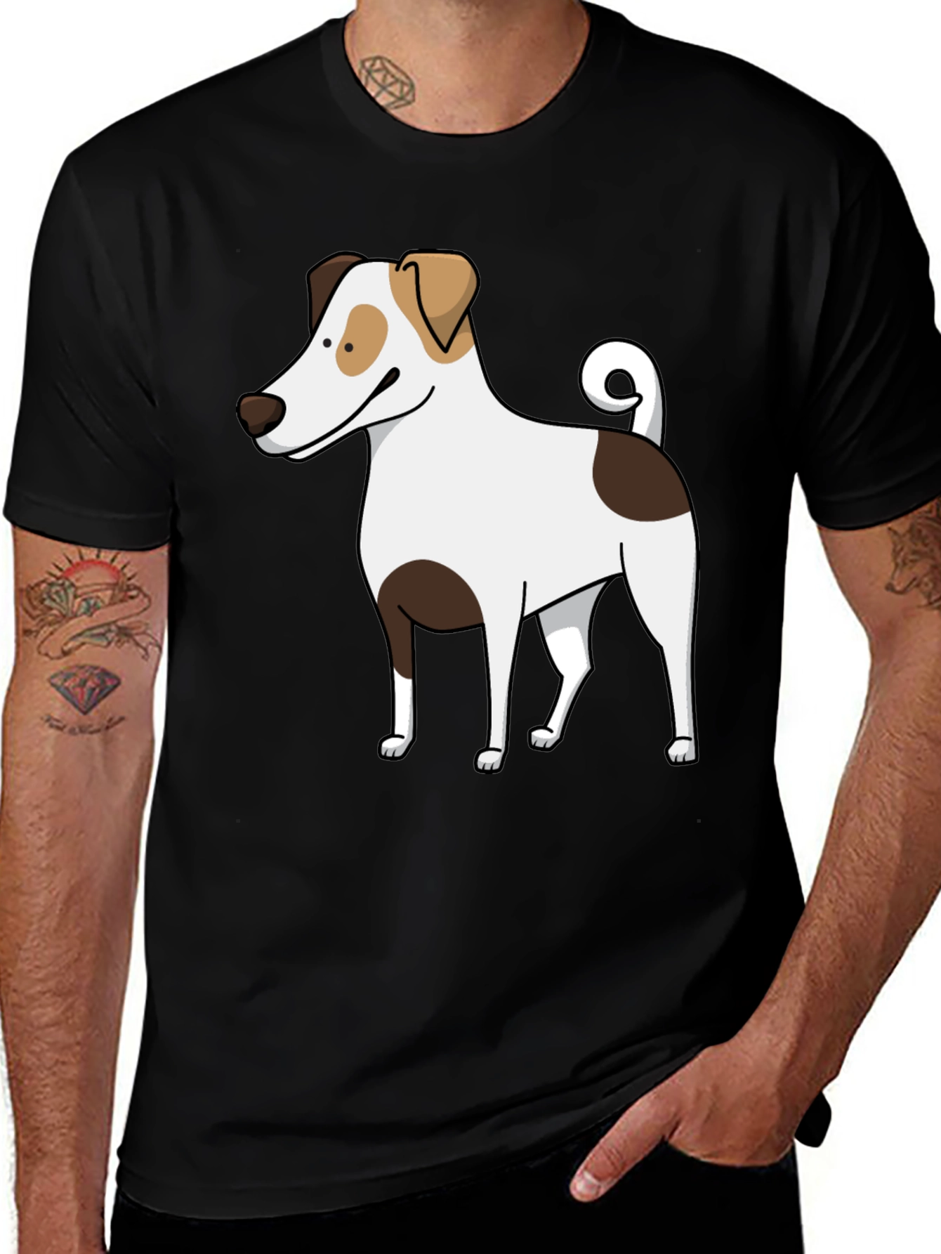 Variant 26 of Dog Graphic Tee - Cute Canine Cartoon Design