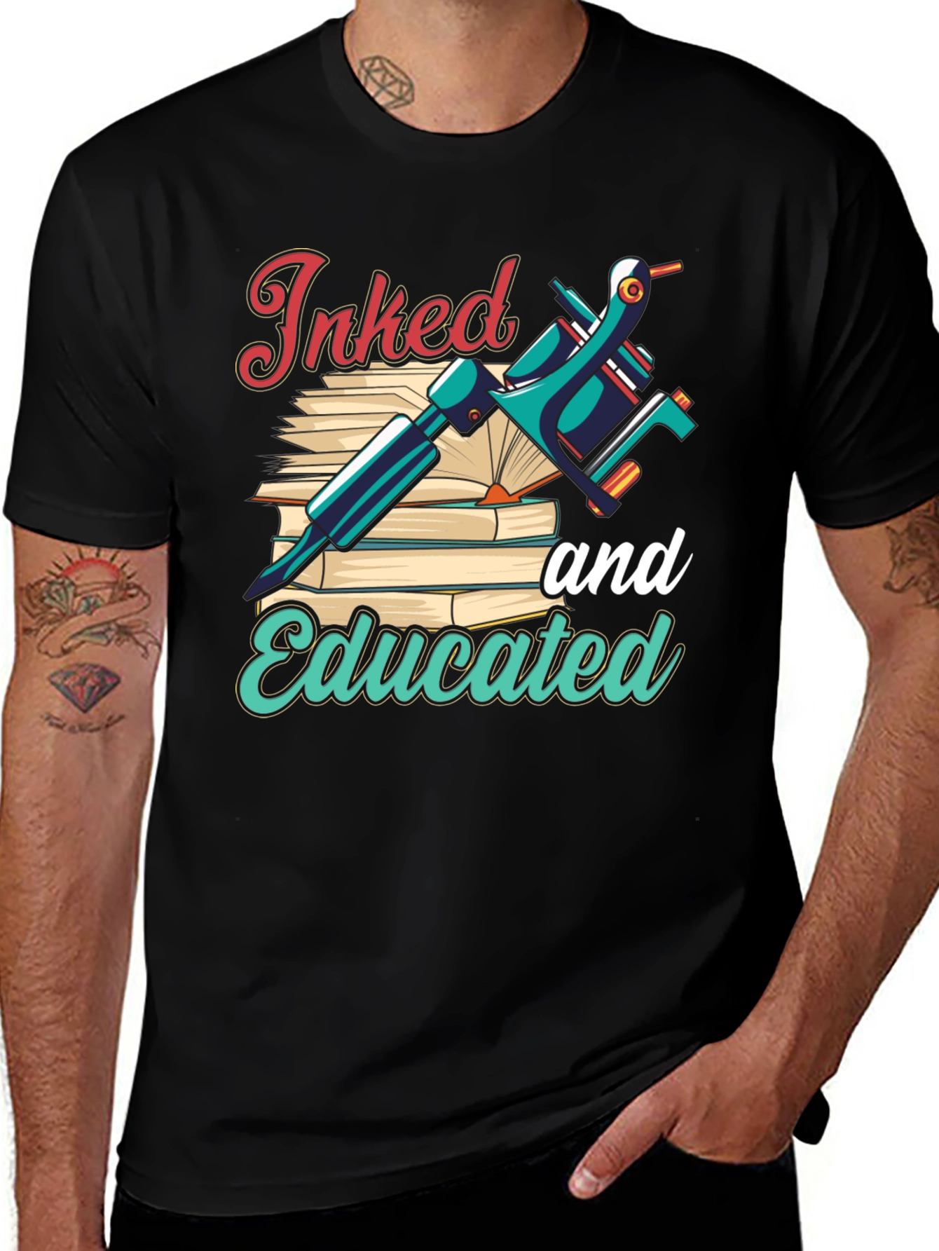 Inked and Educated T-Shirt: Tattoo Design