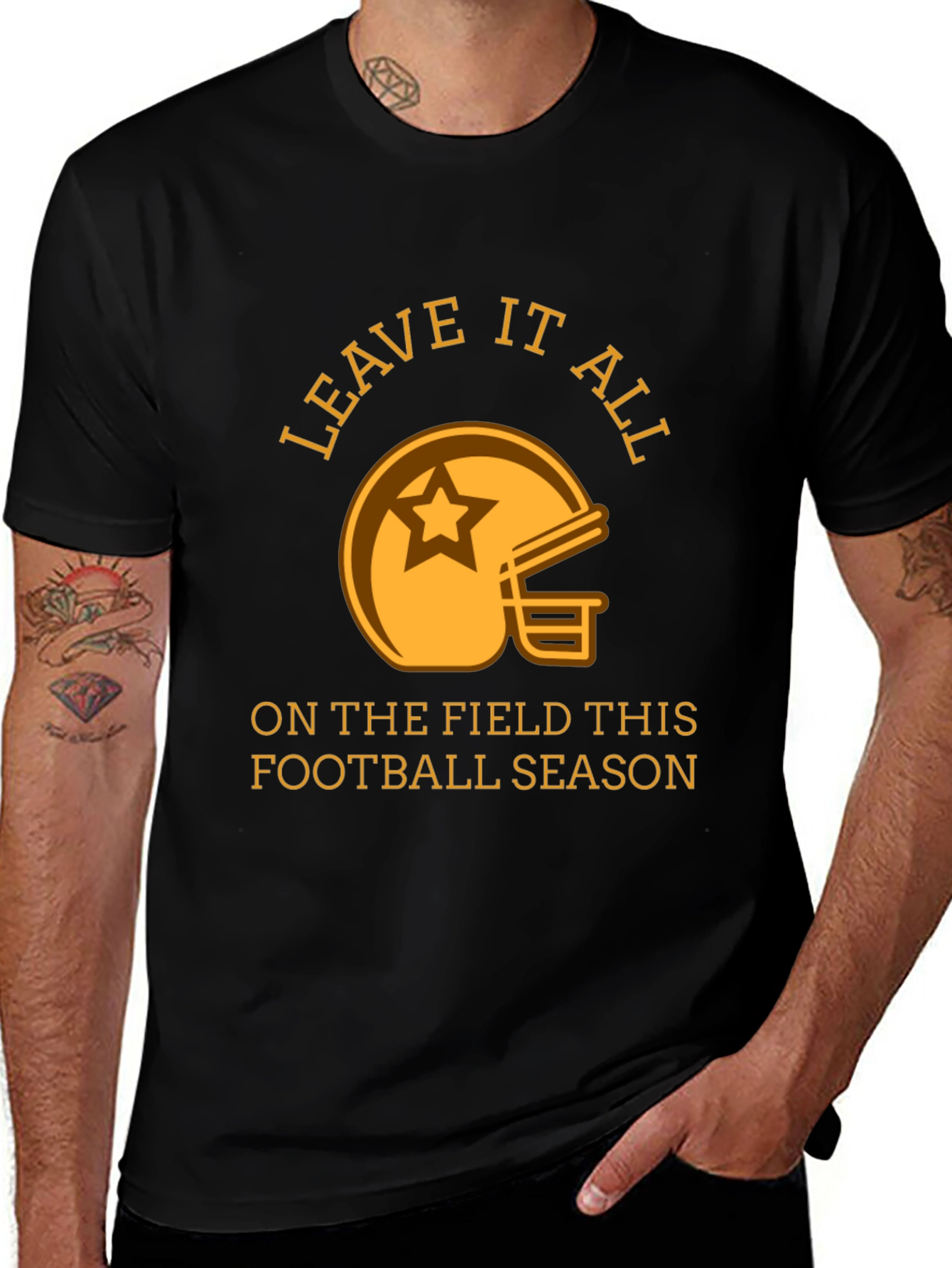 Leave it All on the Field Football T-Shirt