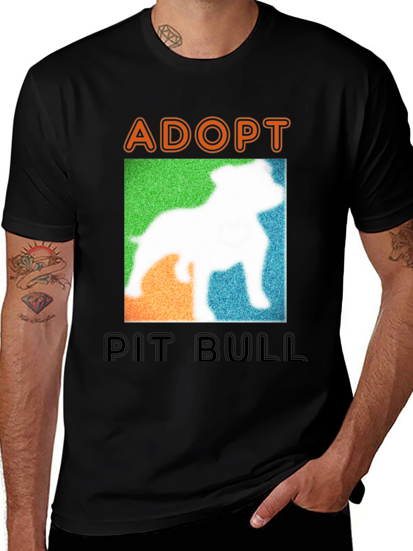 Variant 15 of Adopt a Pit Bull T-Shirt