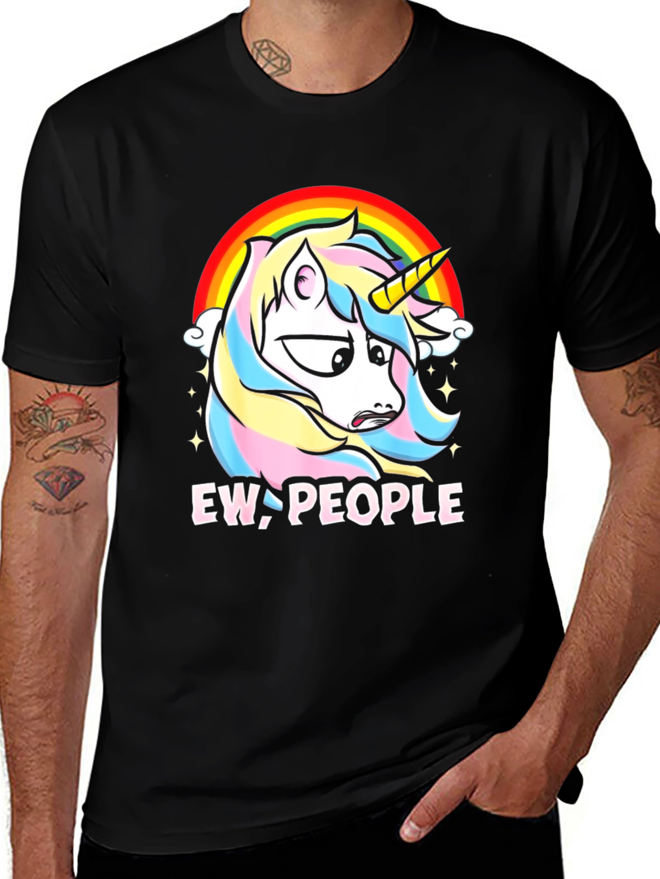 Variant 26 of Ew, People Unicorn Graphic T-Shirt