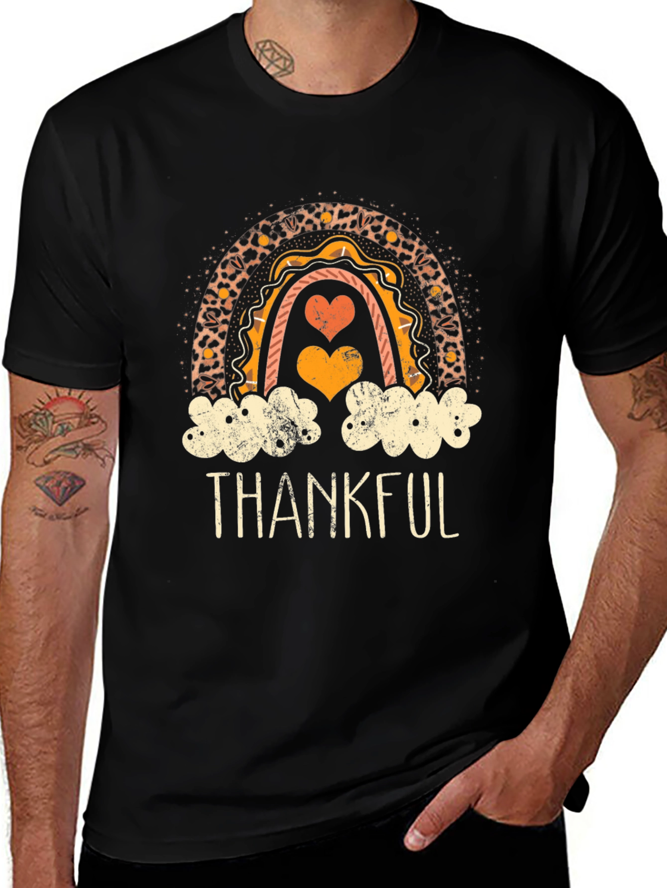 Variant 16 of Thankful Rainbow Graphic Tee