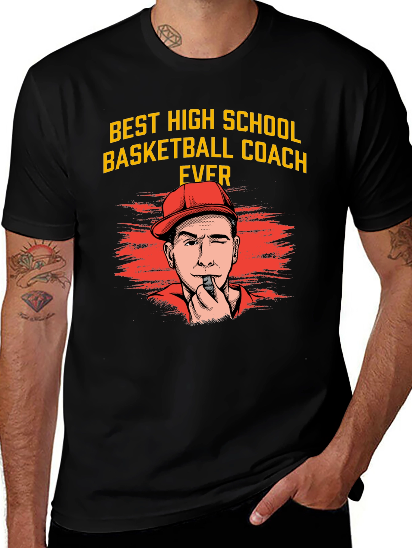Variant 15 of Best High School Basketball Coach T-Shirt