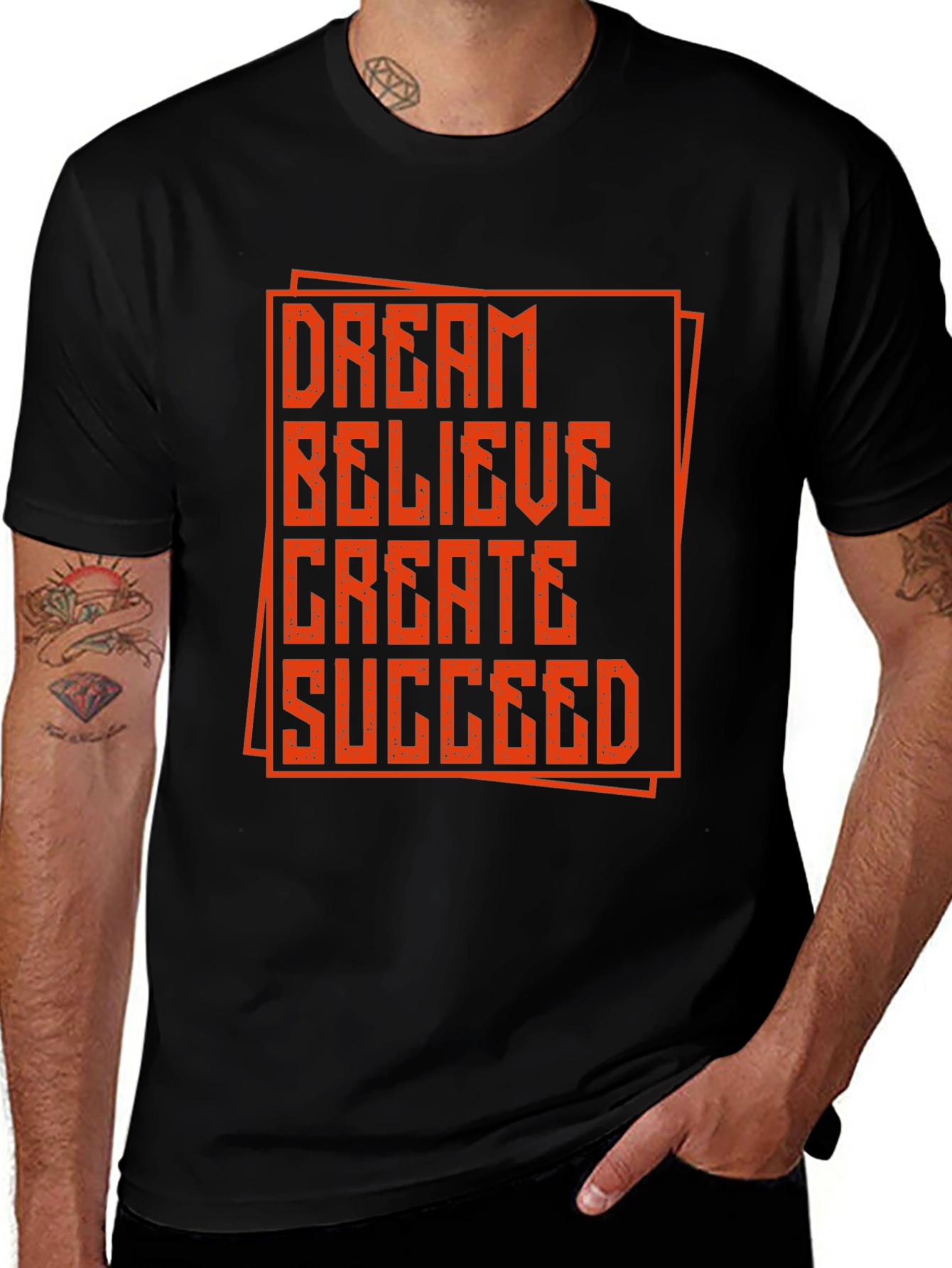 Variant 18 of Dream Believe Create Succeed T-Shirt