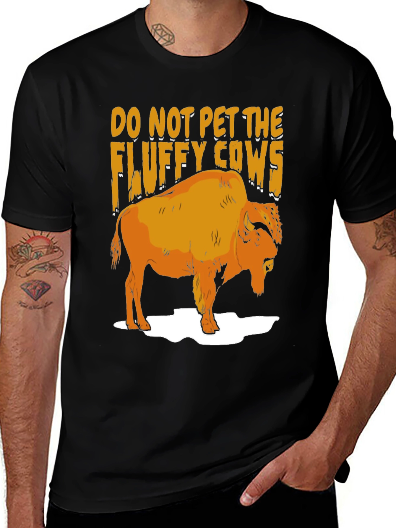 Variant 14 of Do Not Pet The Fluffy Cows T-Shirt