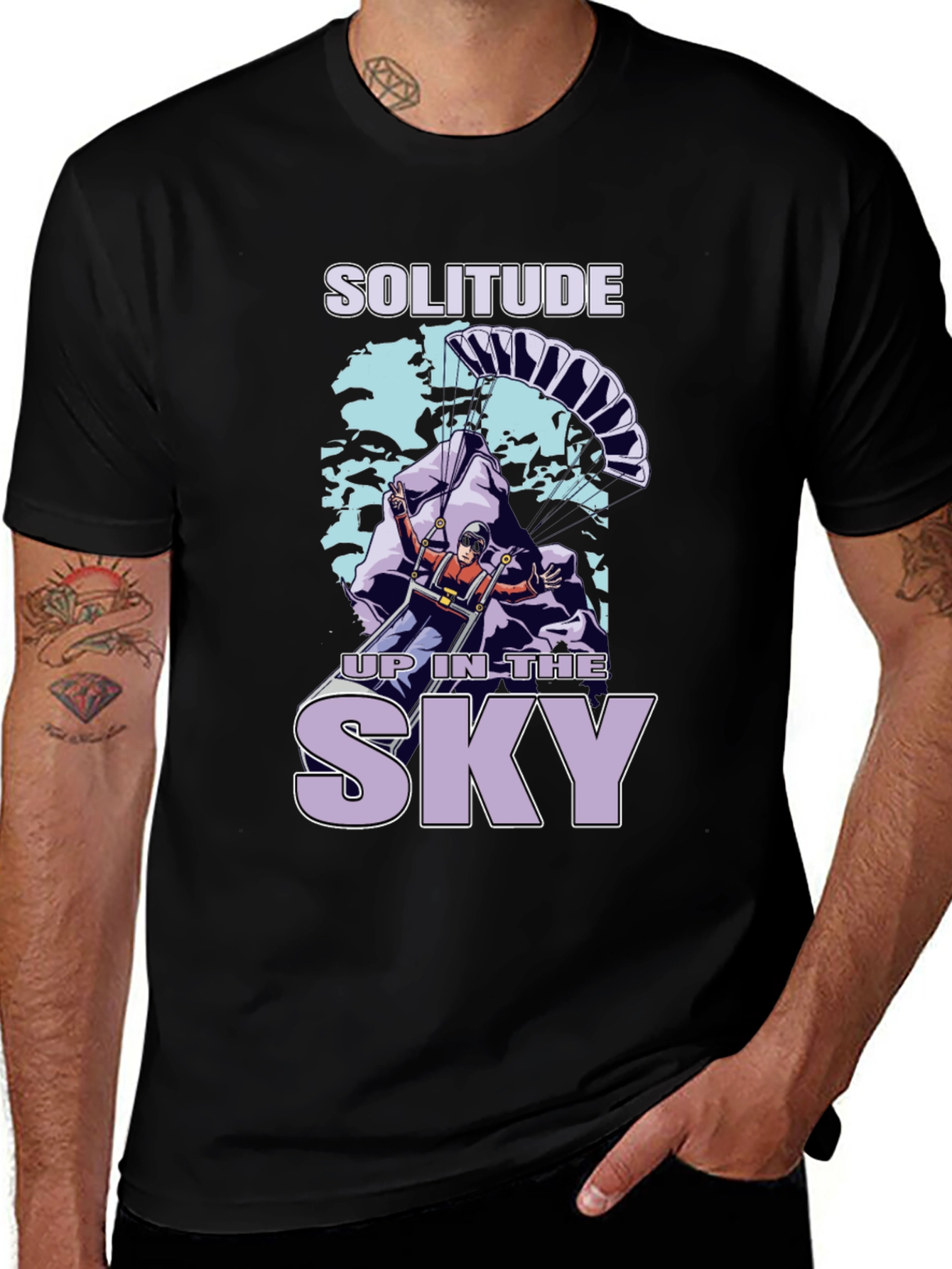 Variant 6 of Solitude in the Sky Black T-Shirt