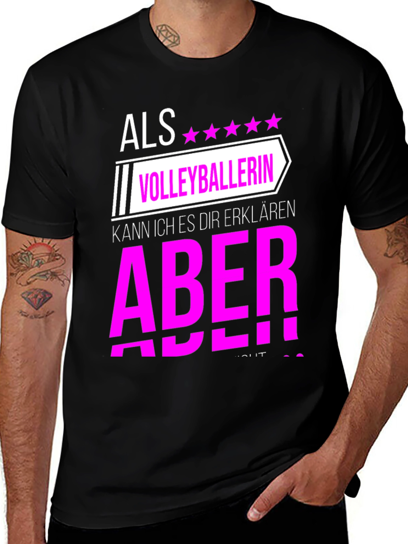 Variant 19 of Volleyballerin Statement T-Shirt - Als Aber!