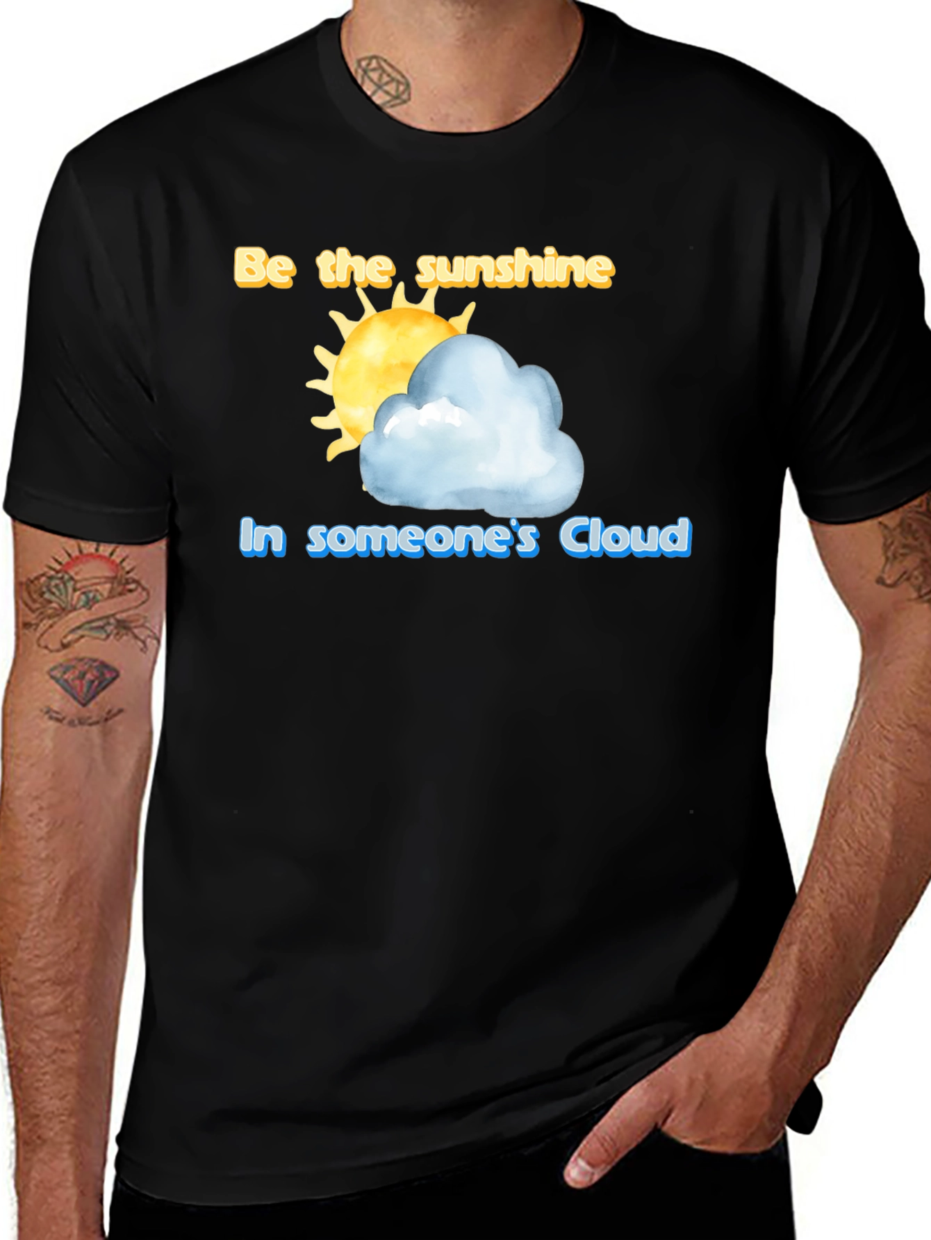 Variant 21 of Sunshine Cloud T-Shirt: Be the Sunshine