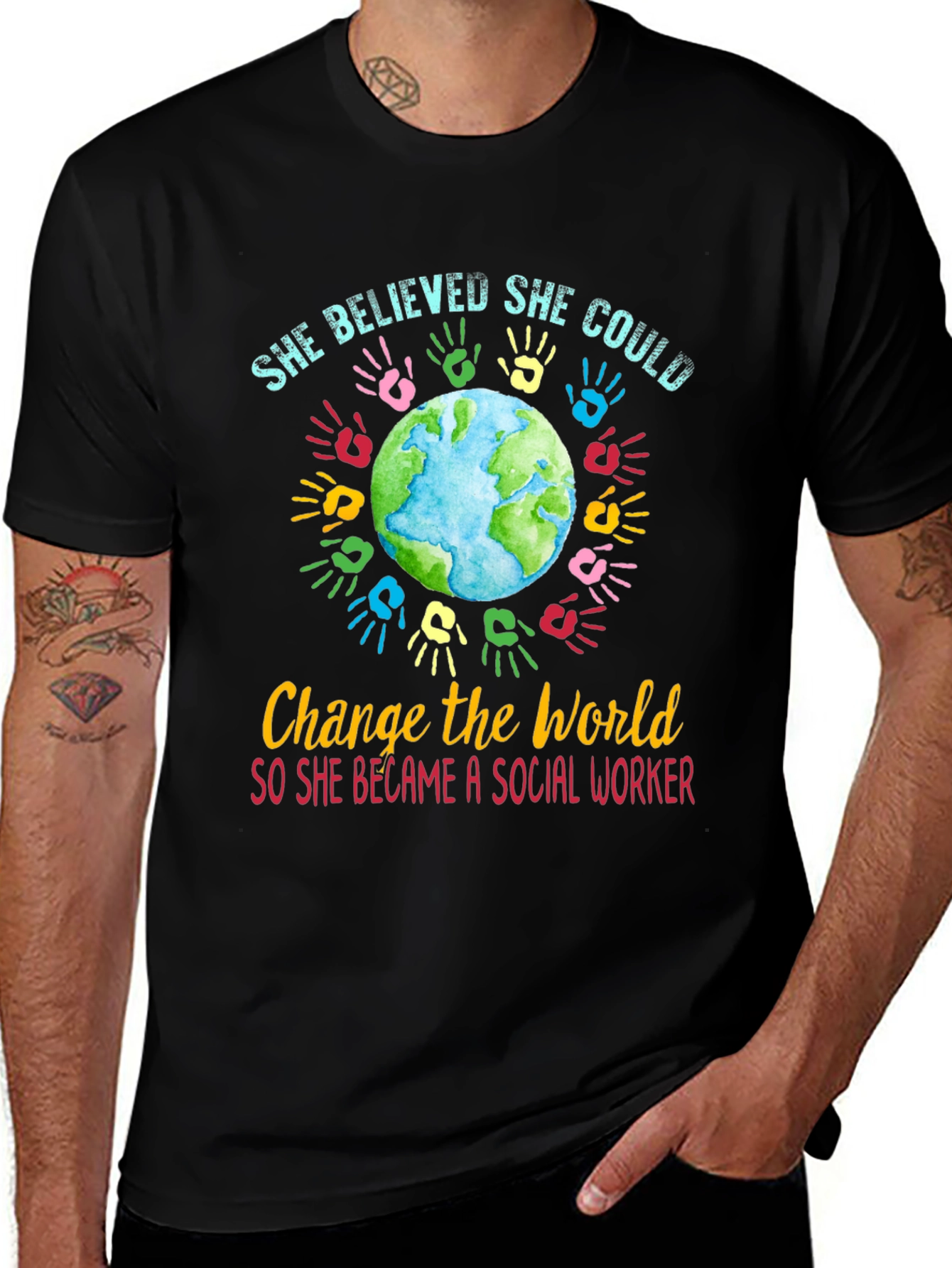 Social Worker Change the World T-Shirt