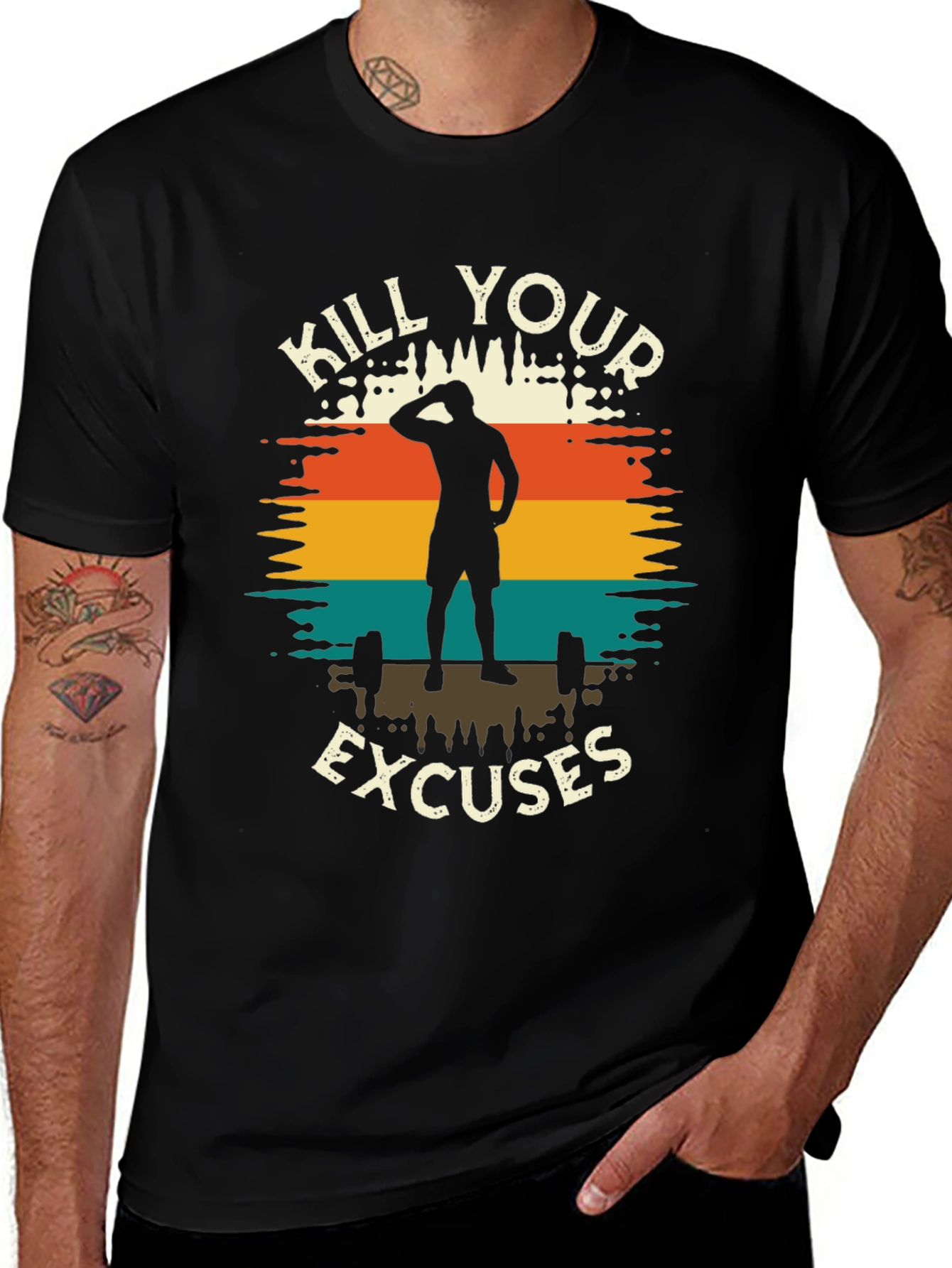 Variant 6 of Kill Your Excuses Fitness T-Shirt