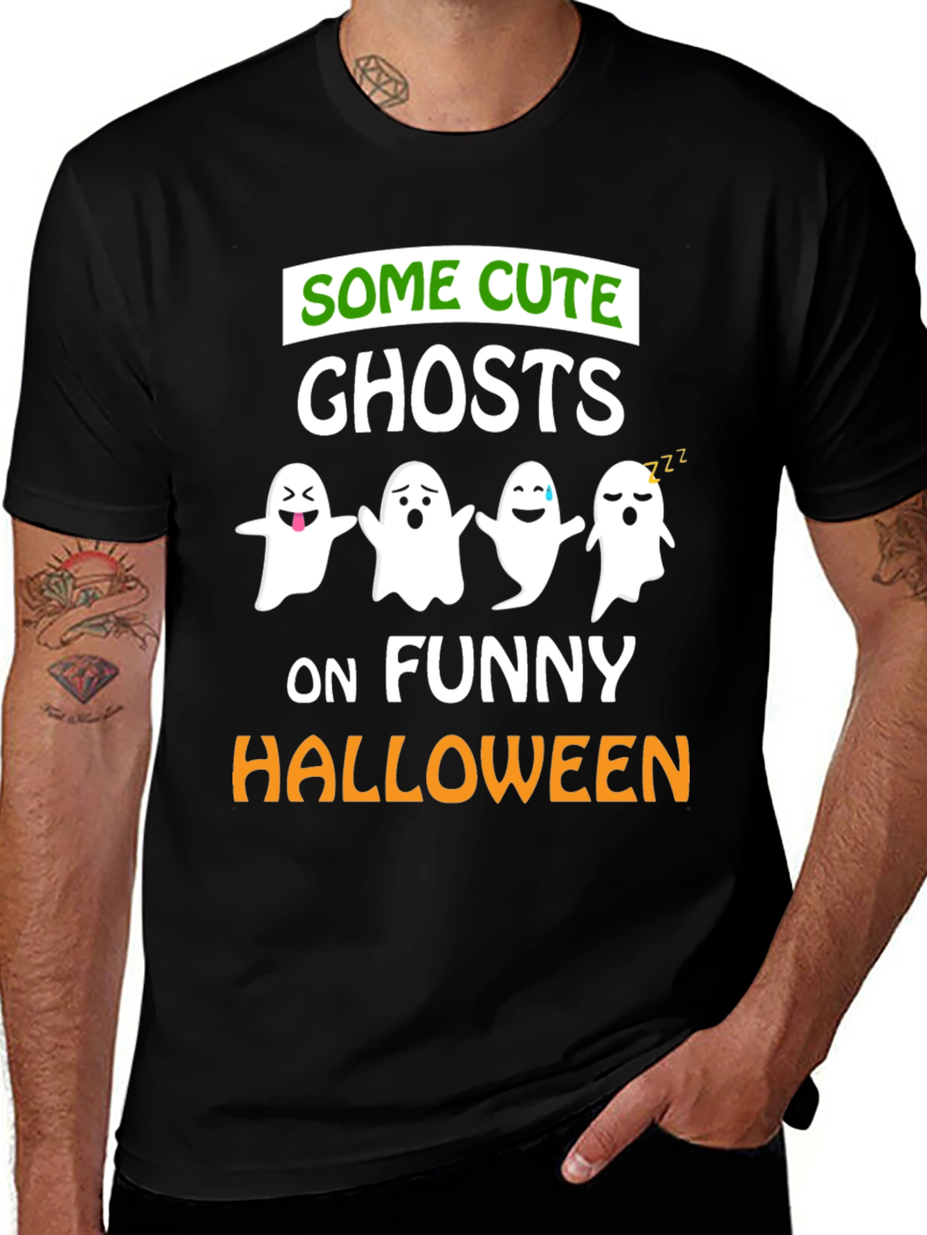 Cute Ghosts Halloween T-Shirt