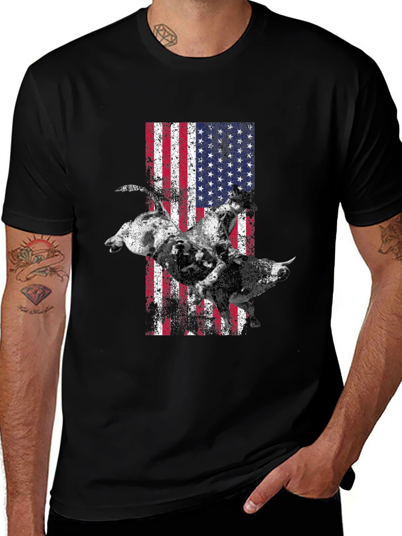 Variant 29 of American Rodeo Bull Rider Graphic Tee
