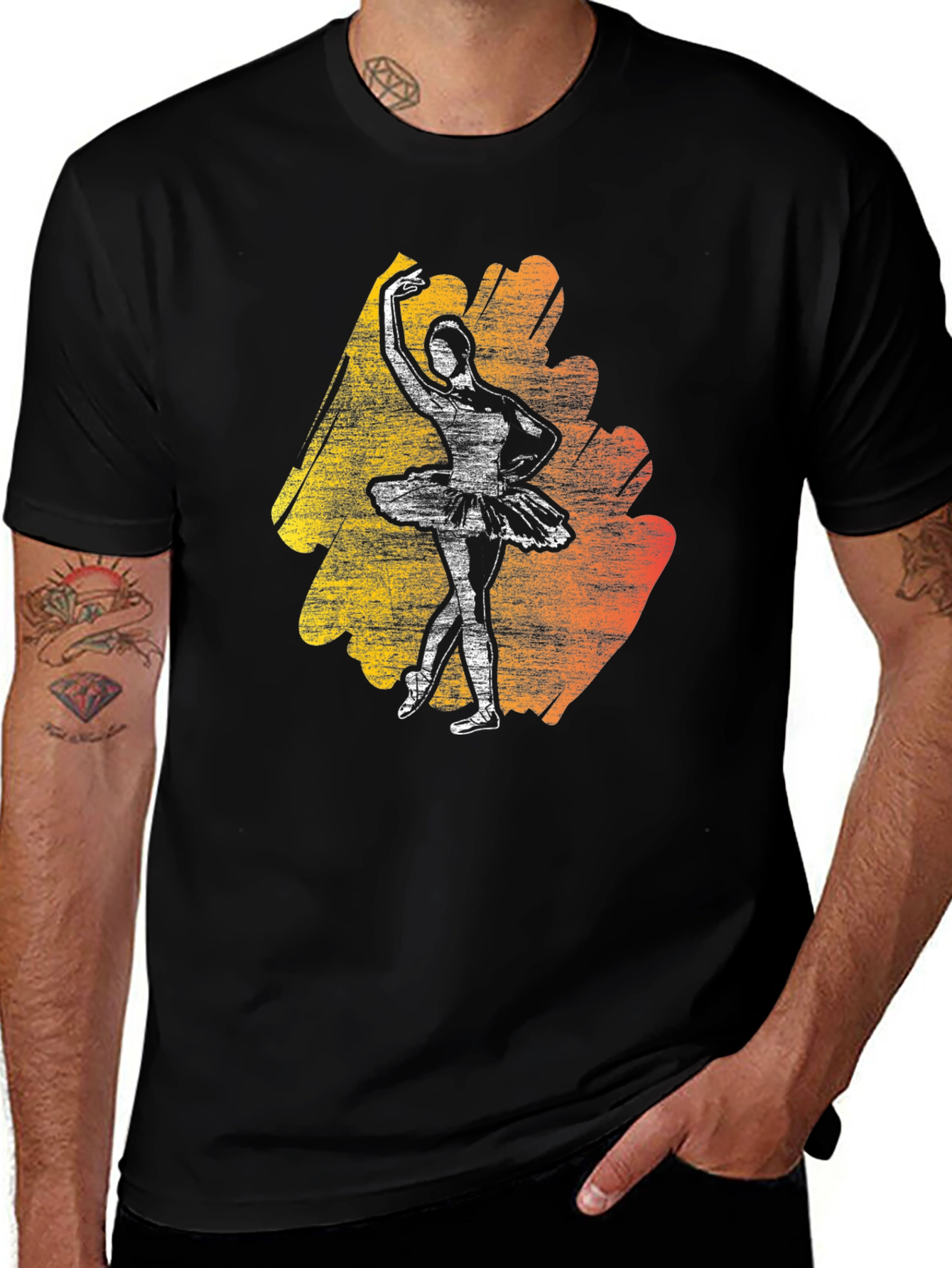 Variant 30 of Ballerina Graphic Tee - Stylish Dance T-Shirt