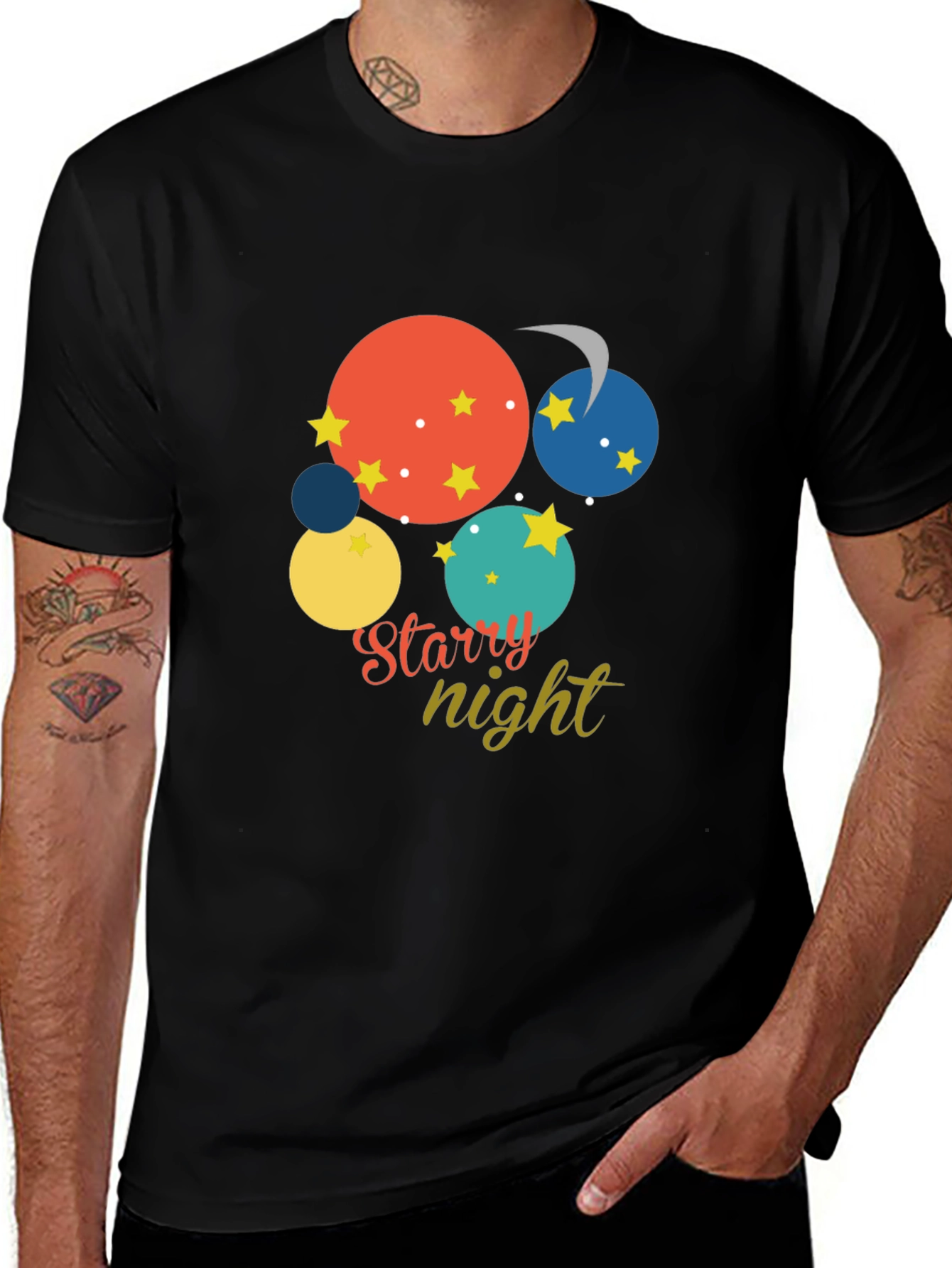 Variant 18 of Starry Night Graphic T-Shirt