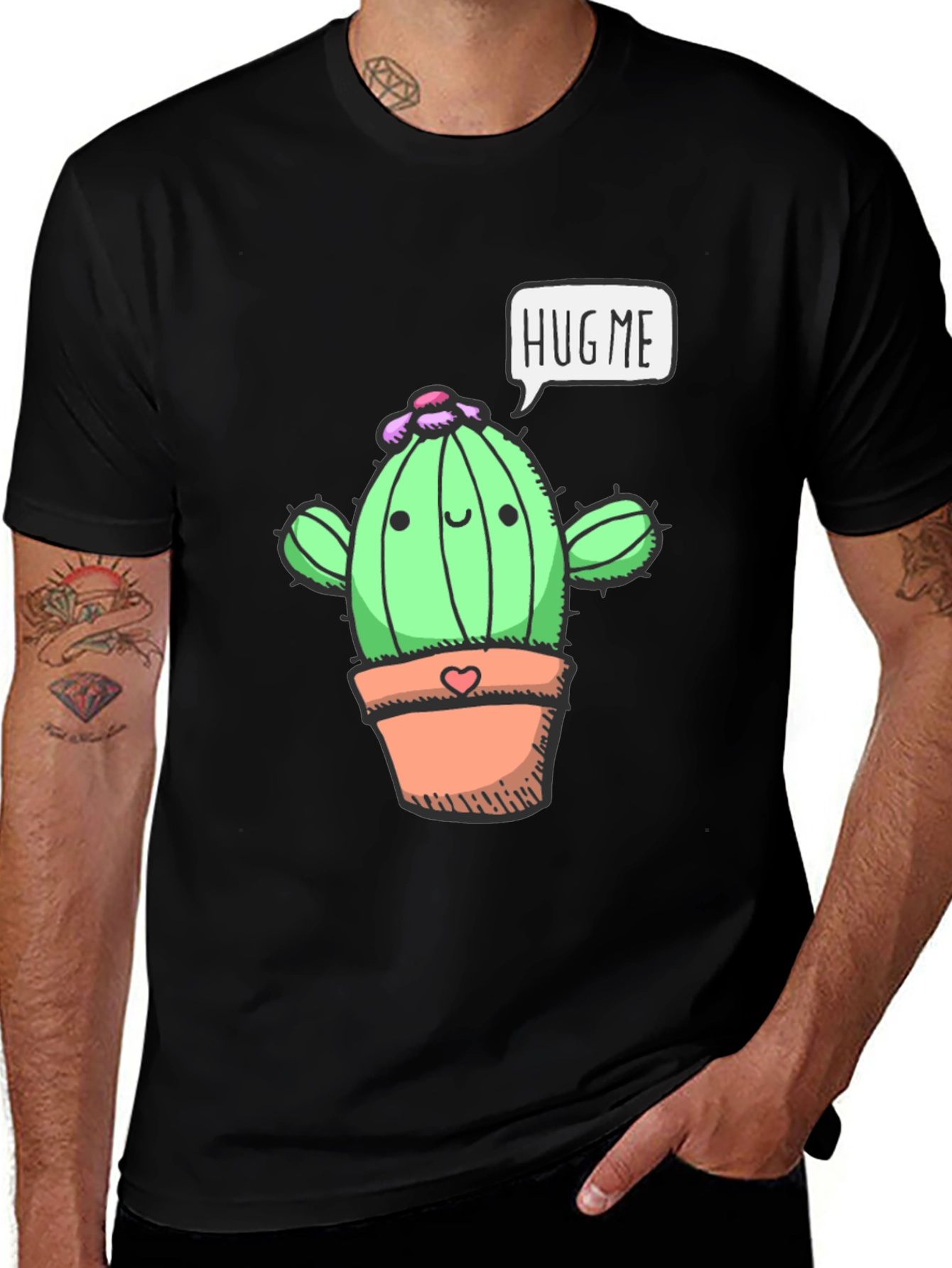 Variant 21 of Hug Me Cactus T-Shirt - Cute & Comfy Tee