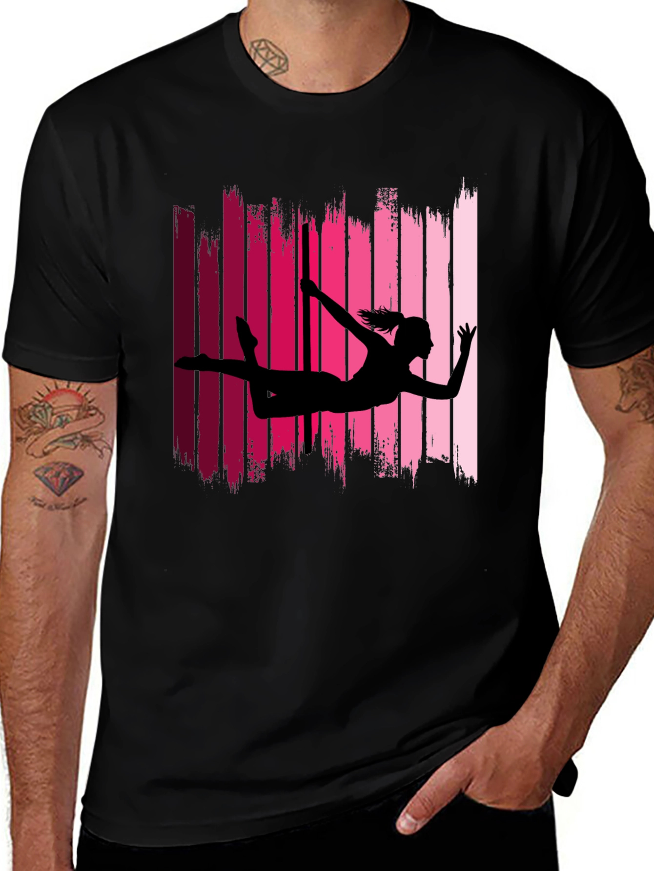 Variant 3 of Pole Dancer Silhouette T-Shirt