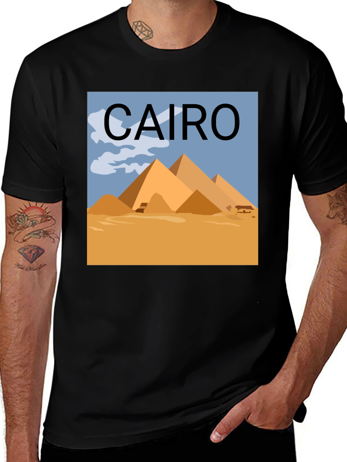 Cairo Egypt Pyramids Graphic T-Shirt