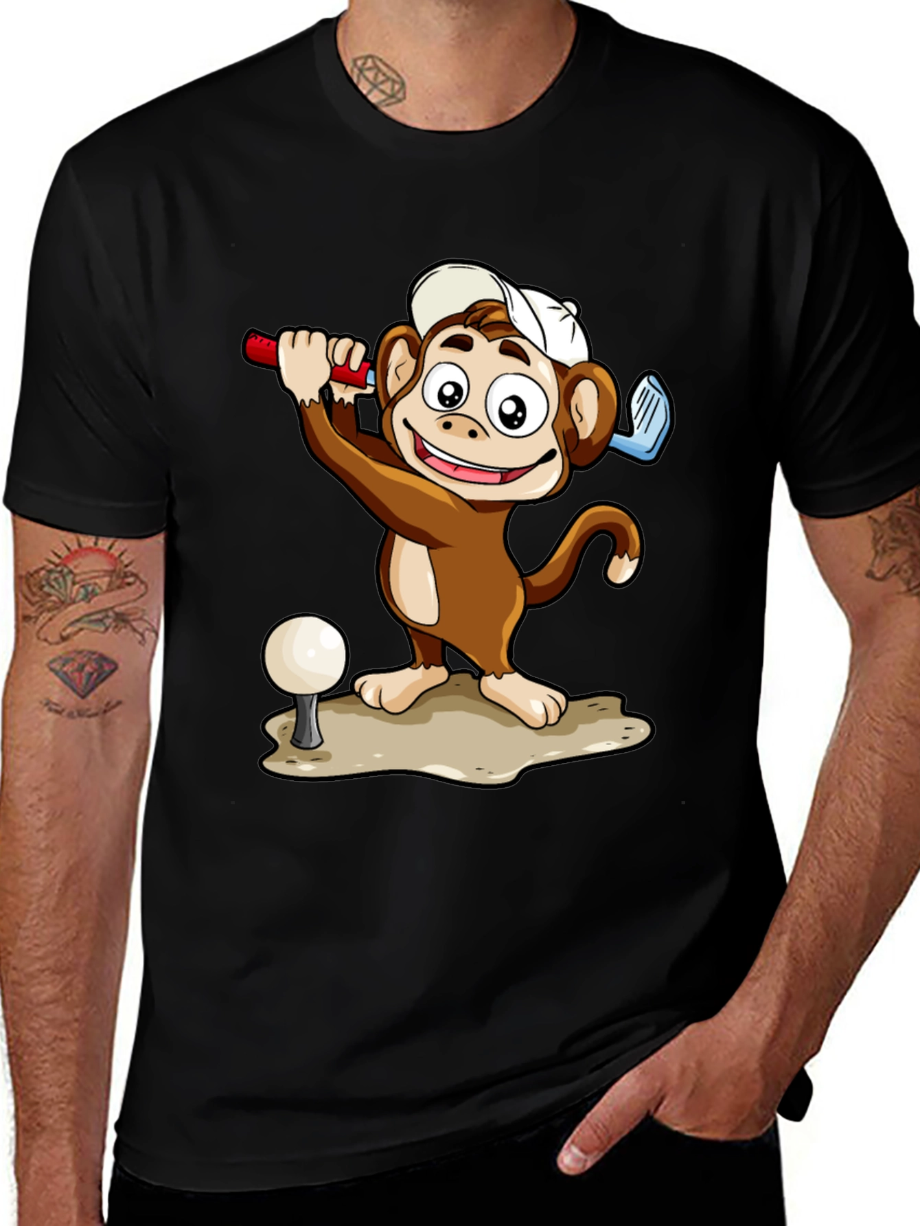 Variant 20 of Funny Golf Monkey T-Shirt