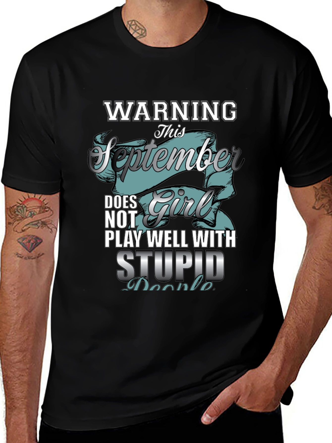Warning September Girl T-Shirt