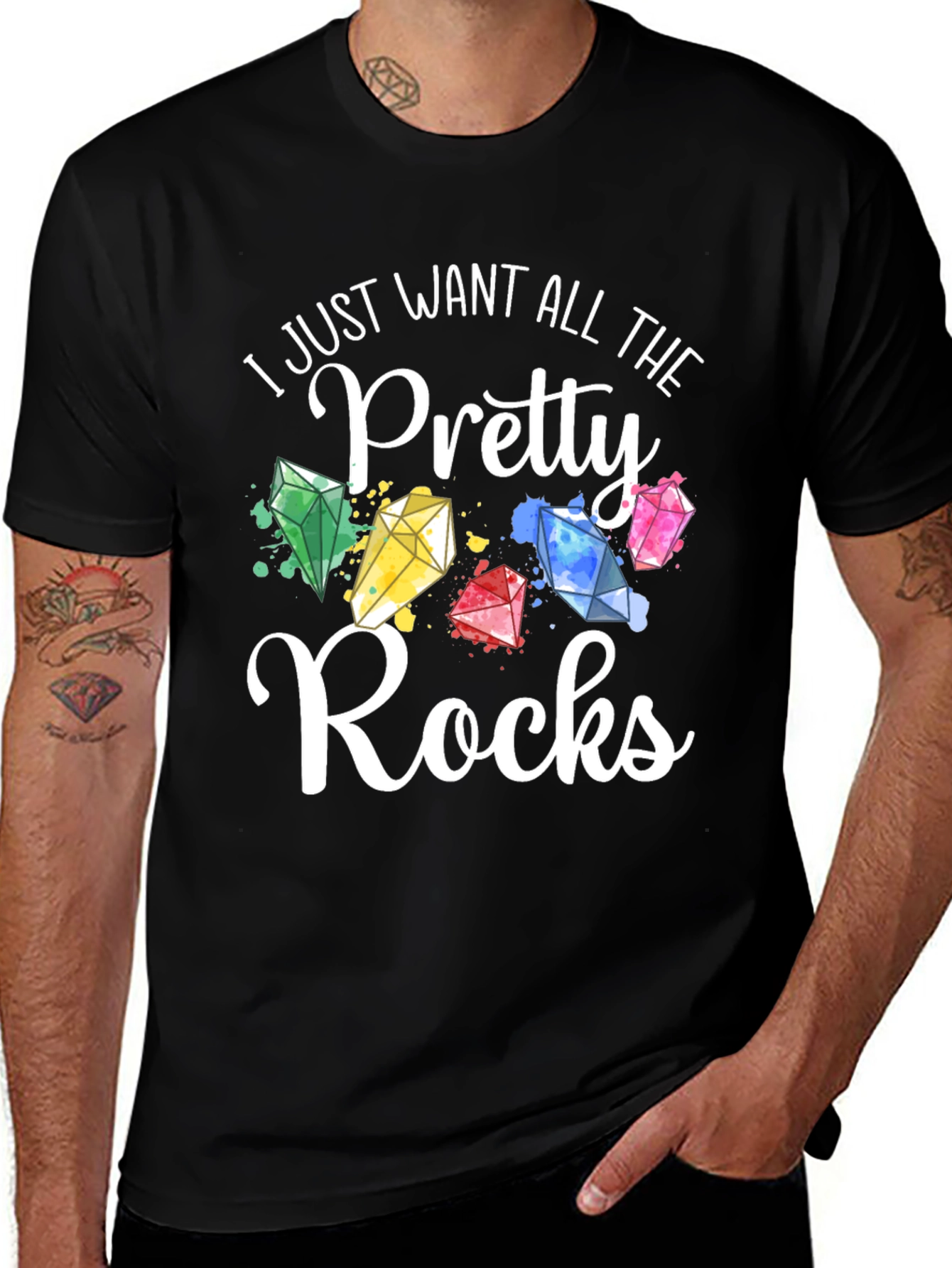 Pretty Rocks T-Shirt - Gemstone Lover Tee