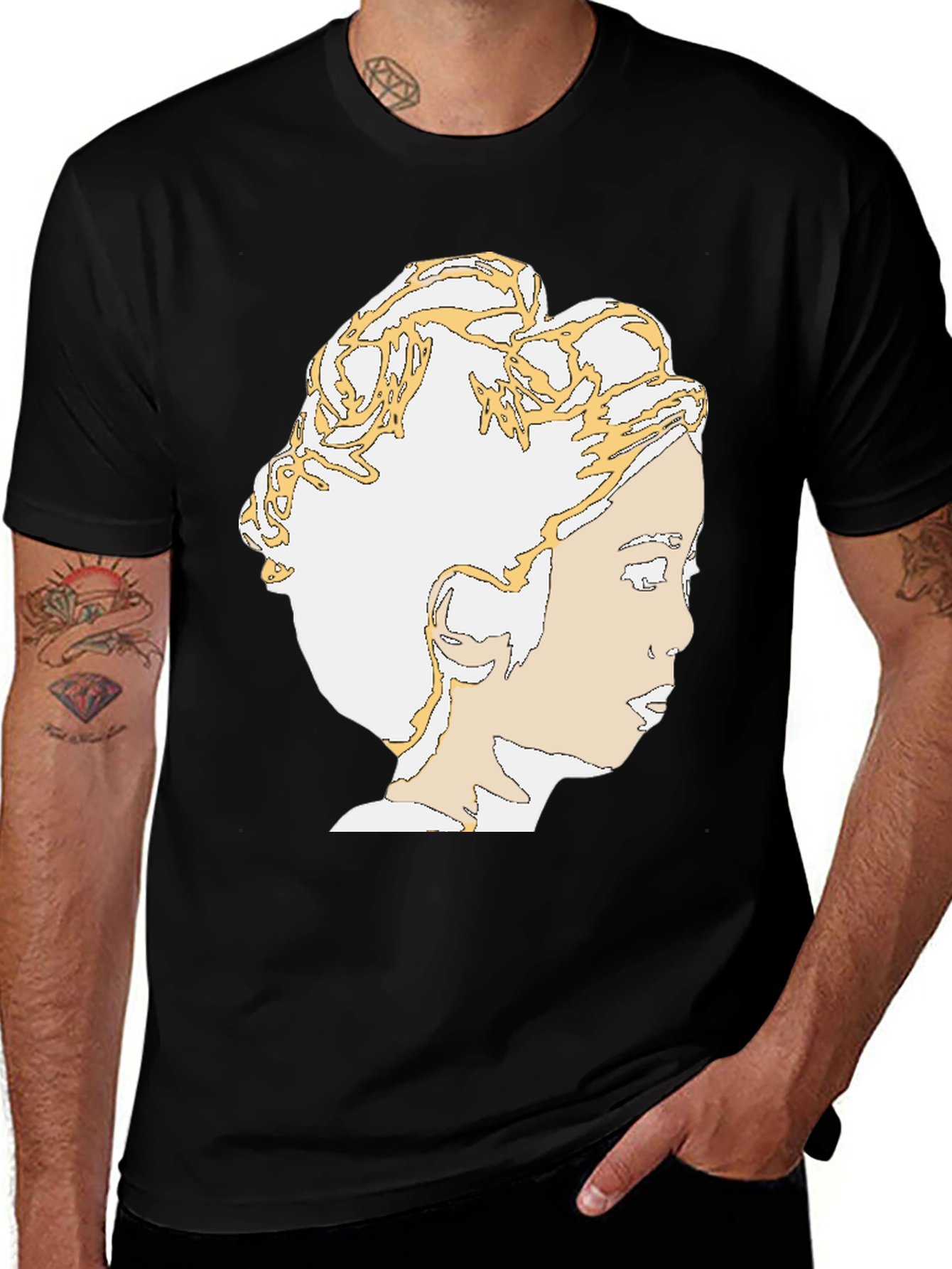 Variant 8 of Modern Portrait T-Shirt