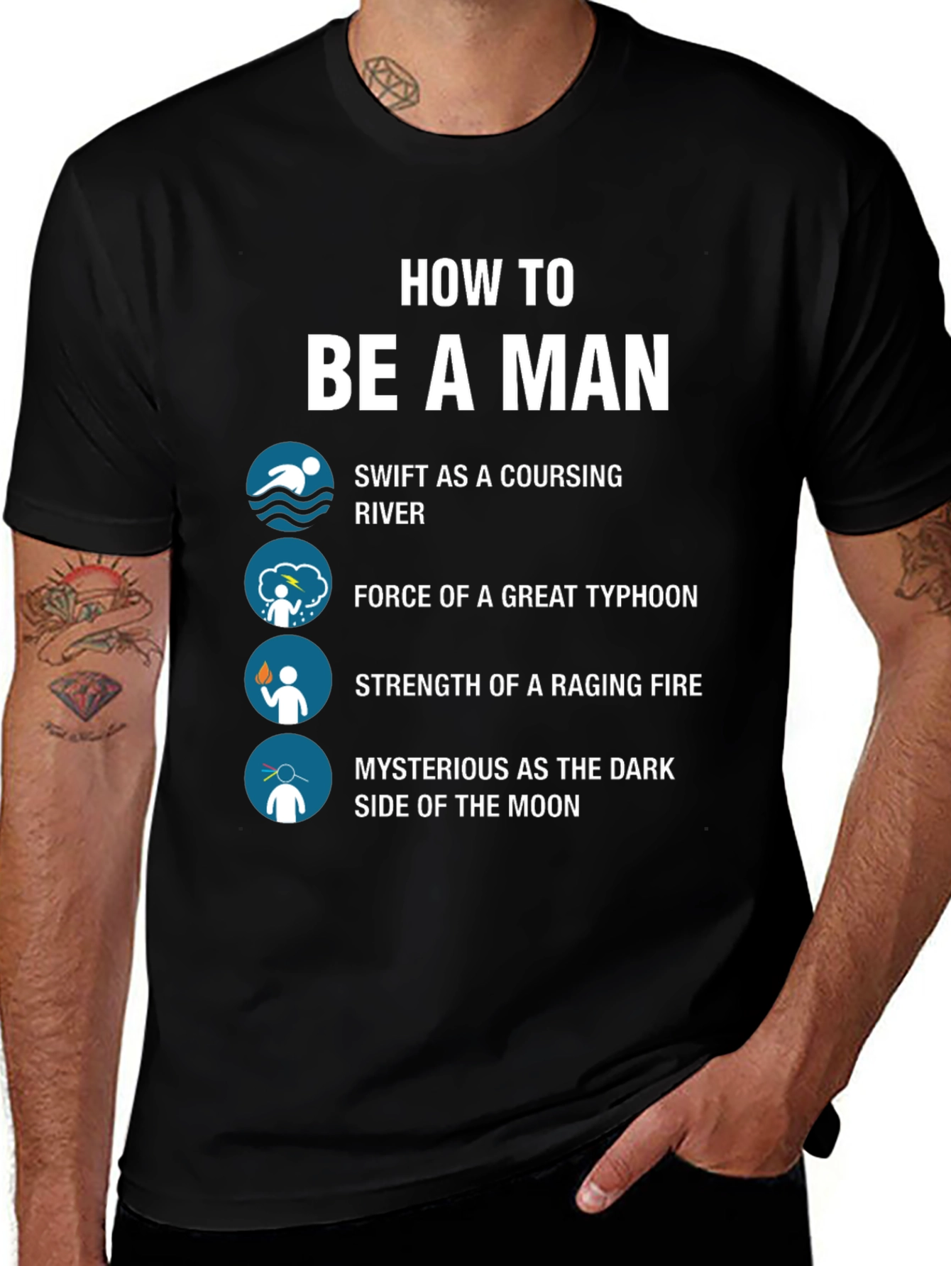 Variant 9 of How to Be a Man T-Shirt