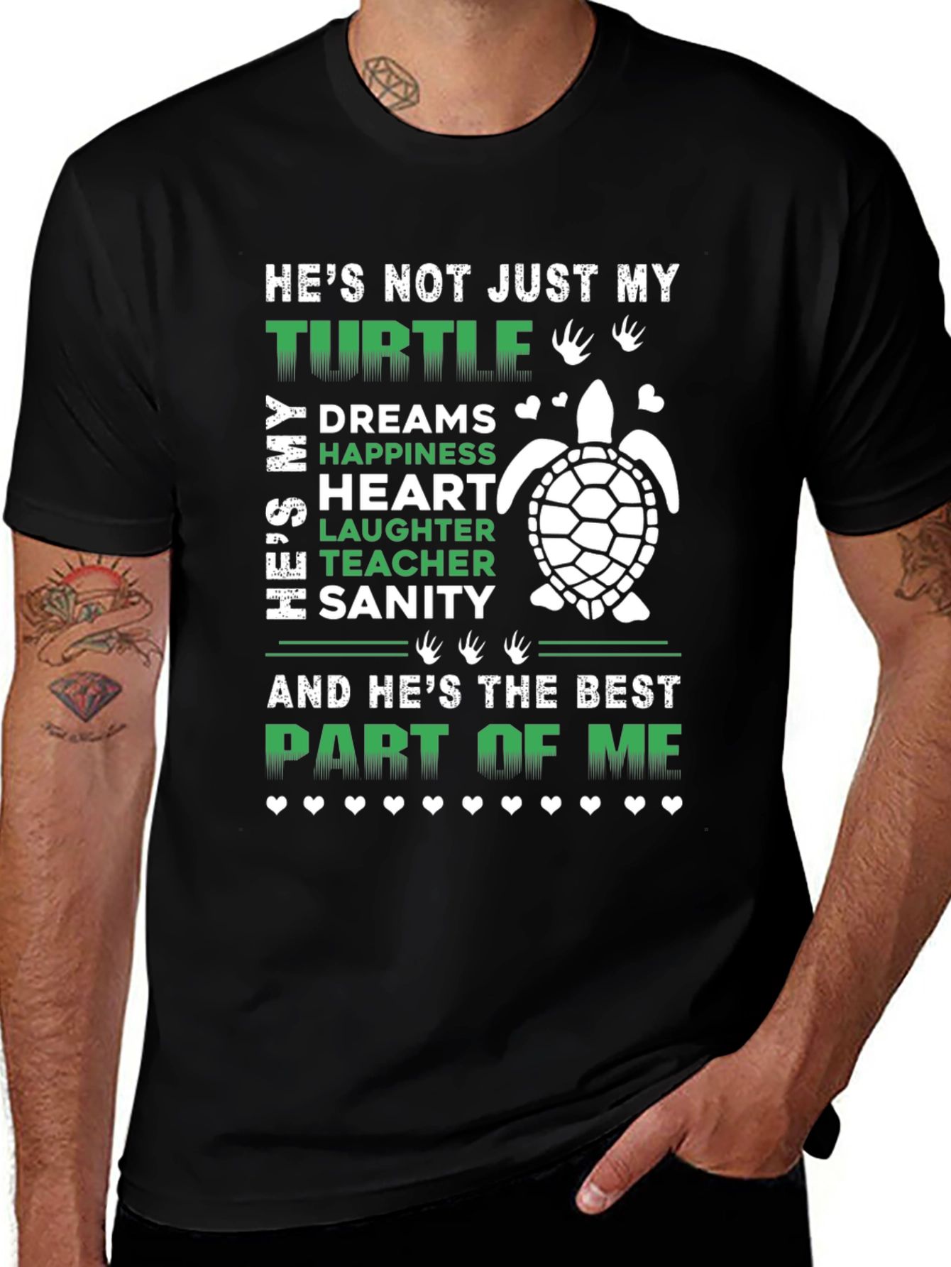 Variant 2 of Turtle Lover T-Shirt: He's Not Just My Turtle