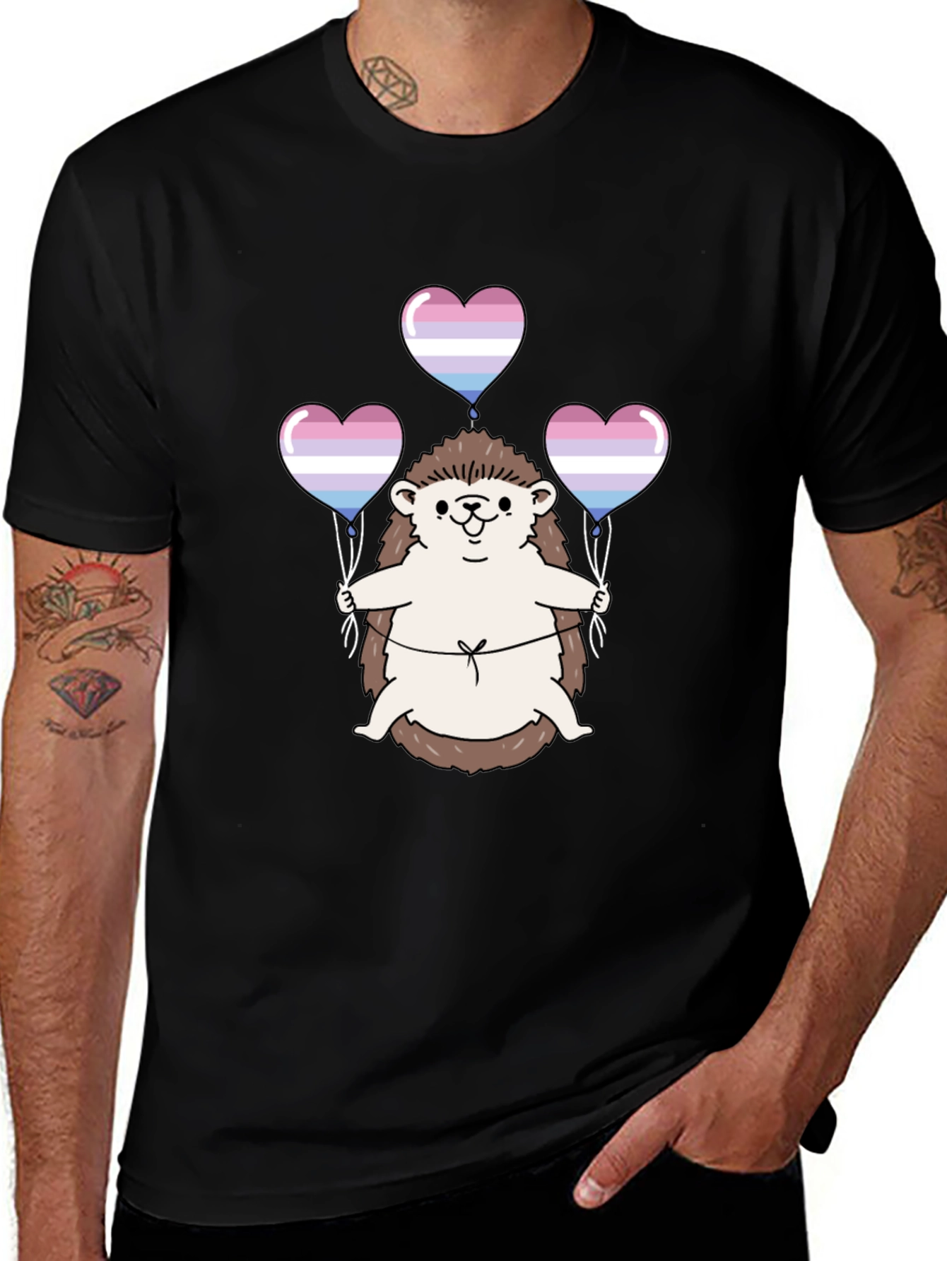Variant 6 of Hedgehog Trans Pride T-Shirt