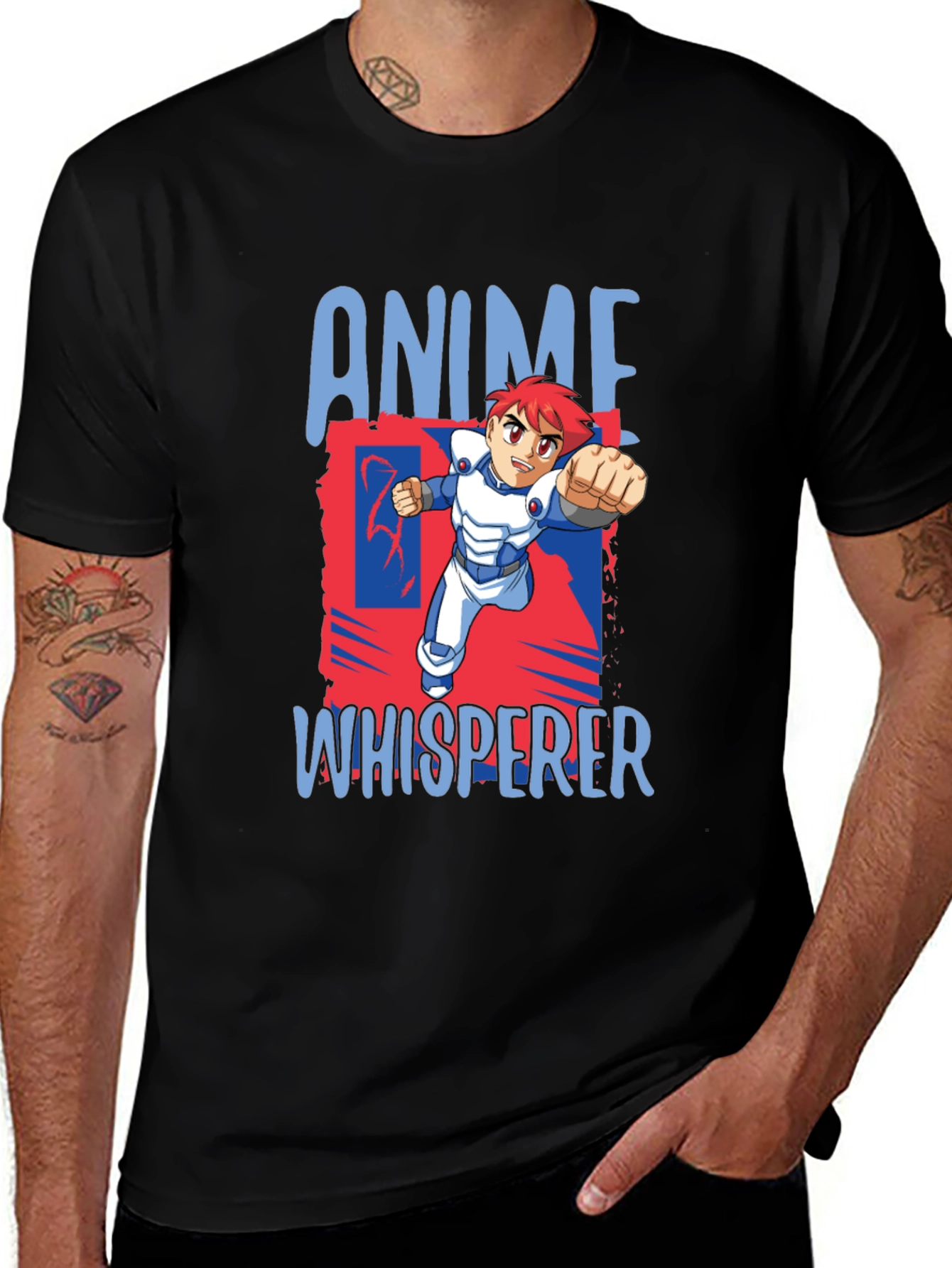 Variant 28 of Anime Whisperer Black T-Shirt