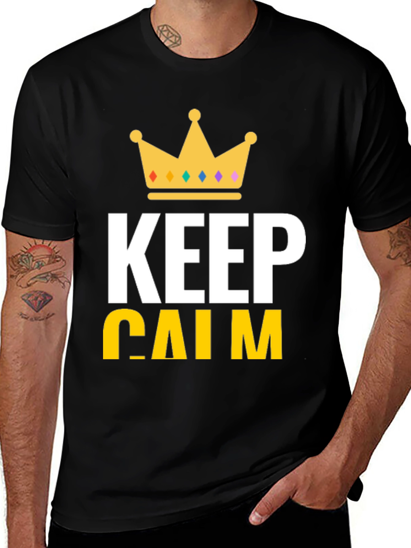 Variant 11 of Keep Calm Crown Graphic Tee - Stylish & Comfortable