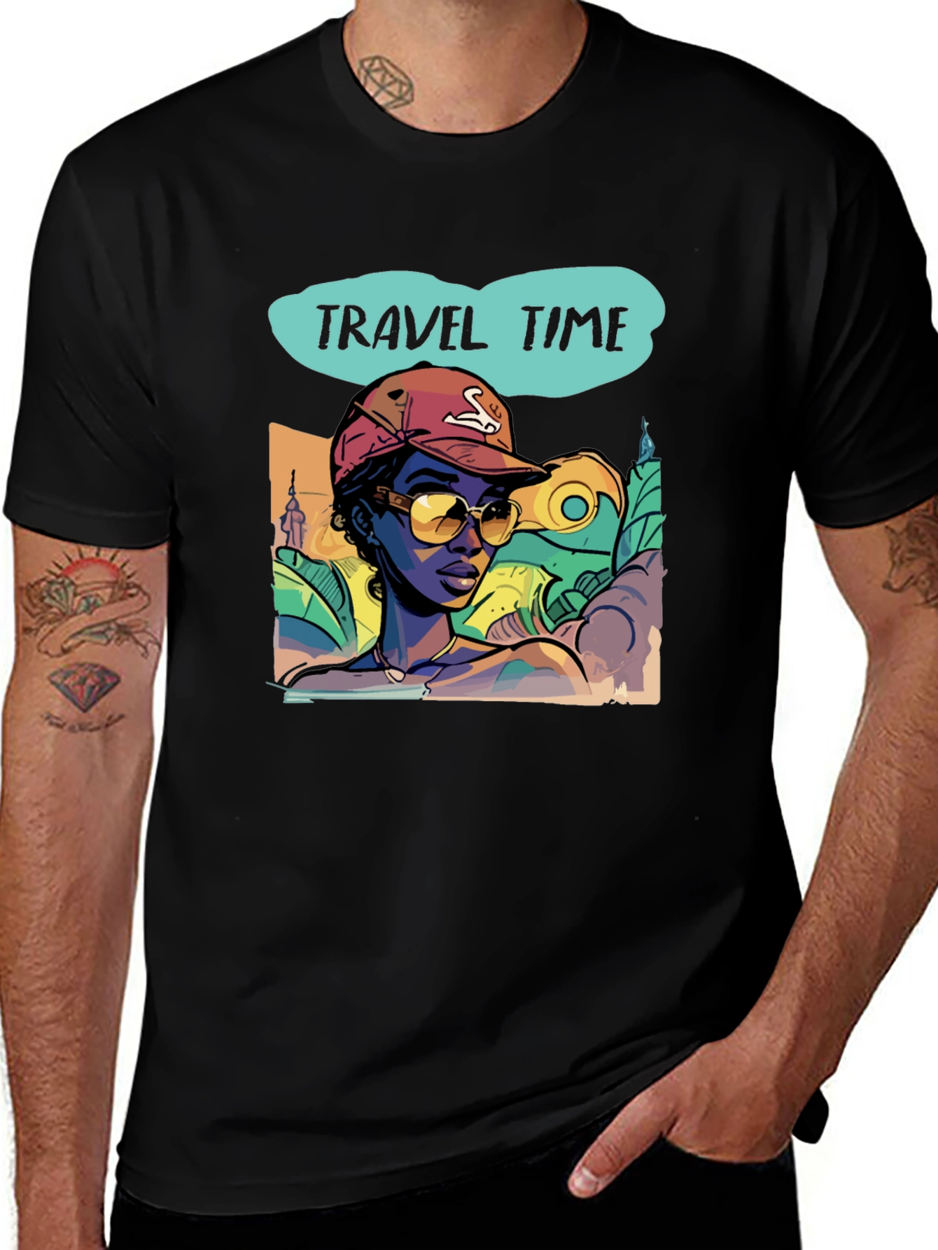 Variant 12 of Travel Time Graphic Tee - Stylish Vacation Vibes T-Shirt