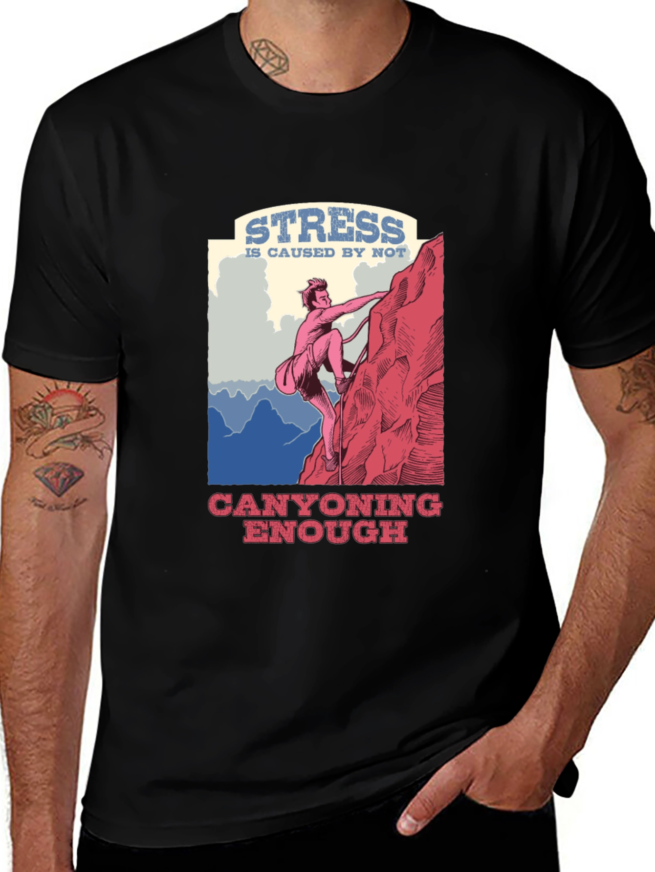 Variant 10 of Canyoning Adventure T-Shirt - Stress Relief