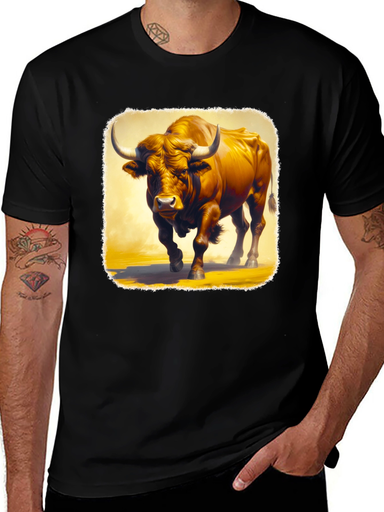 Variant 30 of Bull Graphic T-Shirt: Bold & Stylish