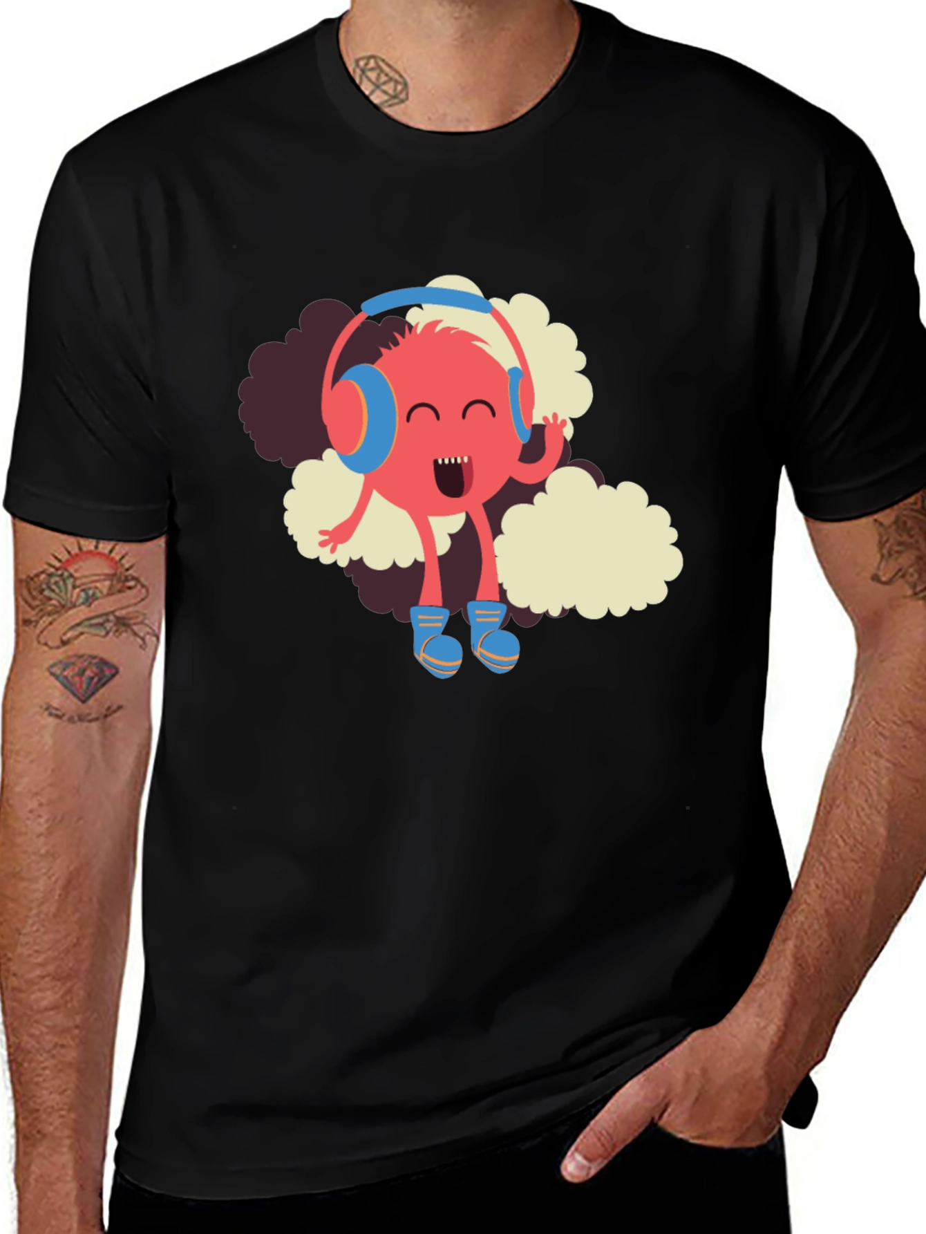 Variant 13 of Funky Beats T-Shirt - Music Loving Monster Tee