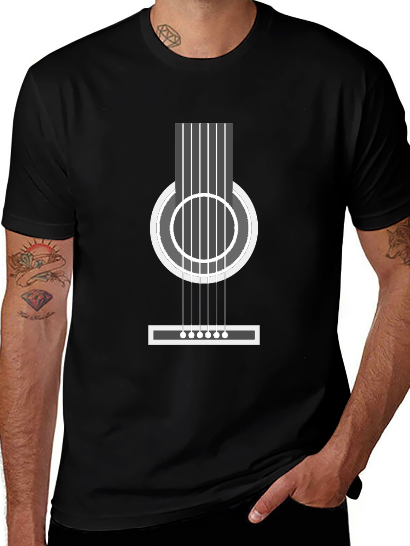 Variant 22 of Guitar Graphic T-Shirt - Music Lover Tee