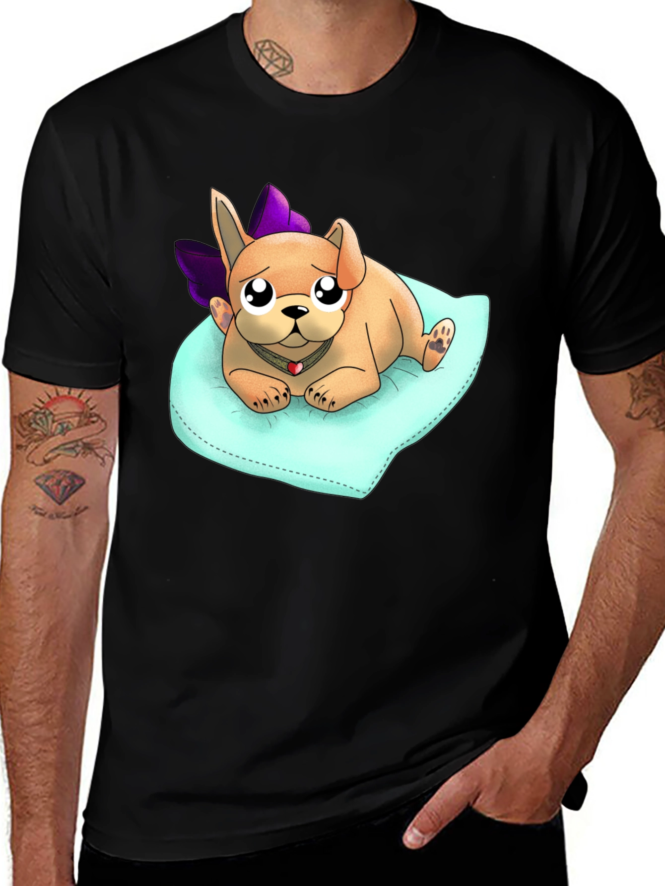 Variant 13 of Cute Cartoon Dog T-Shirt