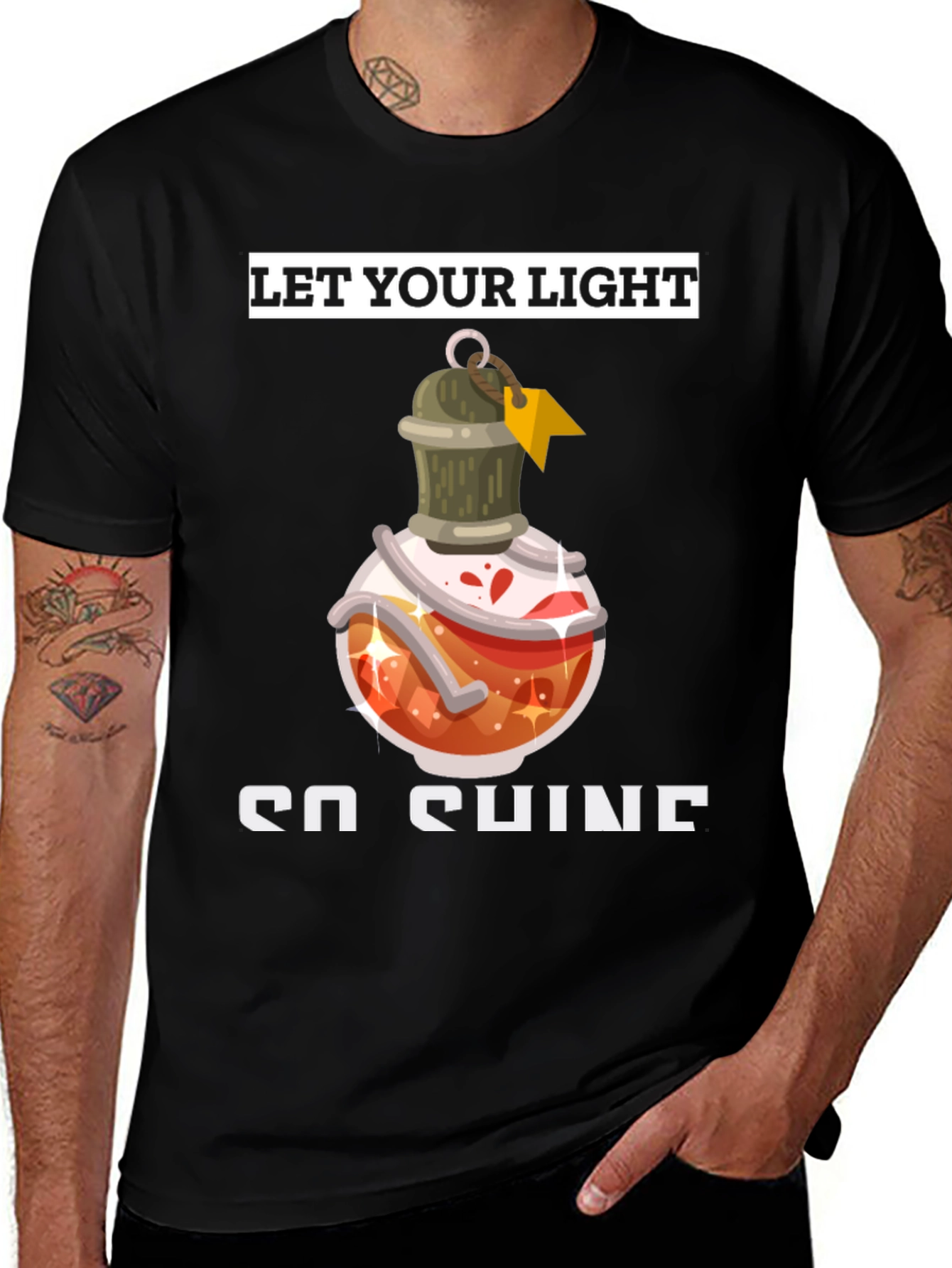 Variant 18 of Let Your Light Shine Graphic Tee