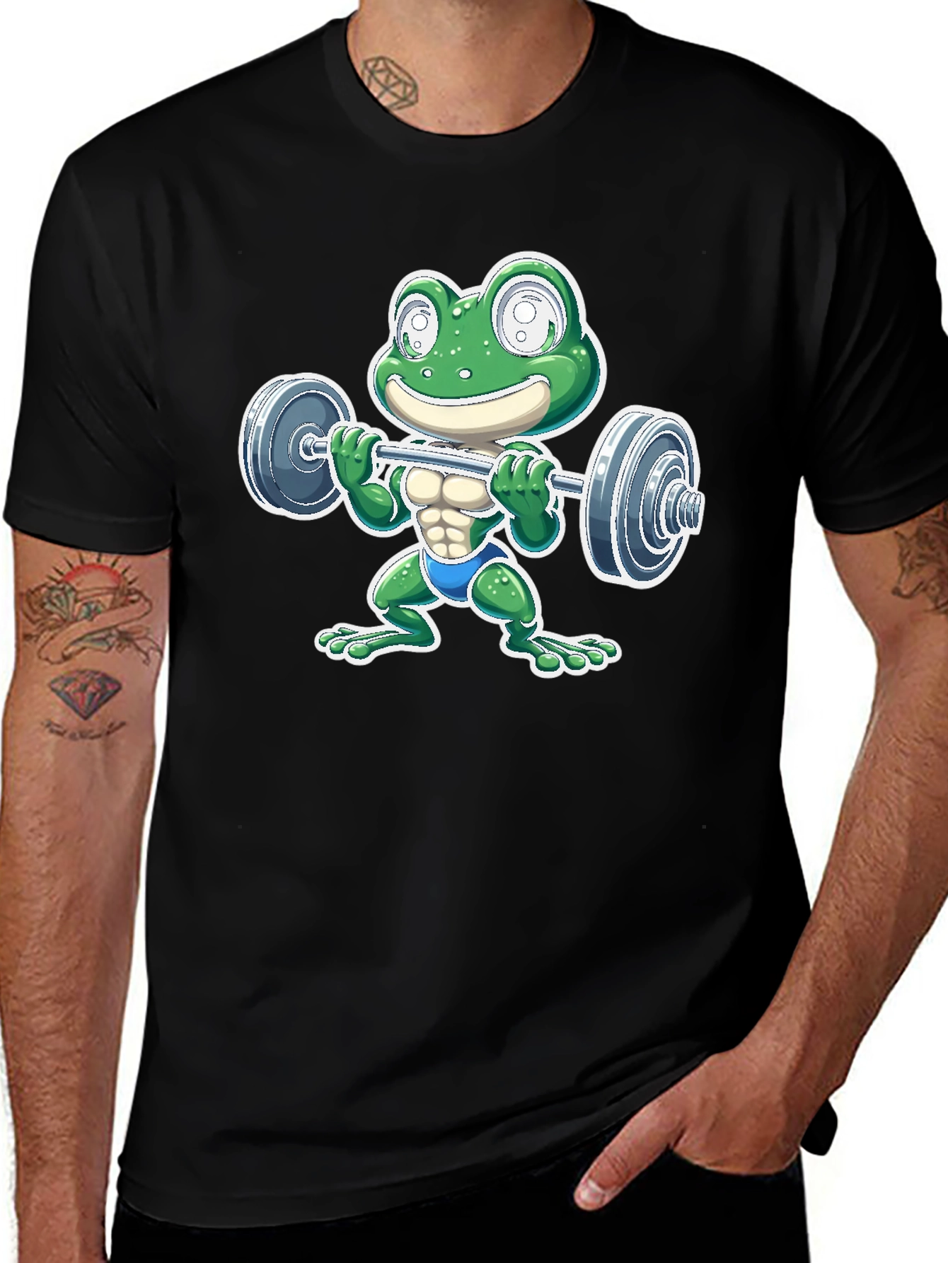 Variant 27 of Frog Lifting Barbell T-Shirt
