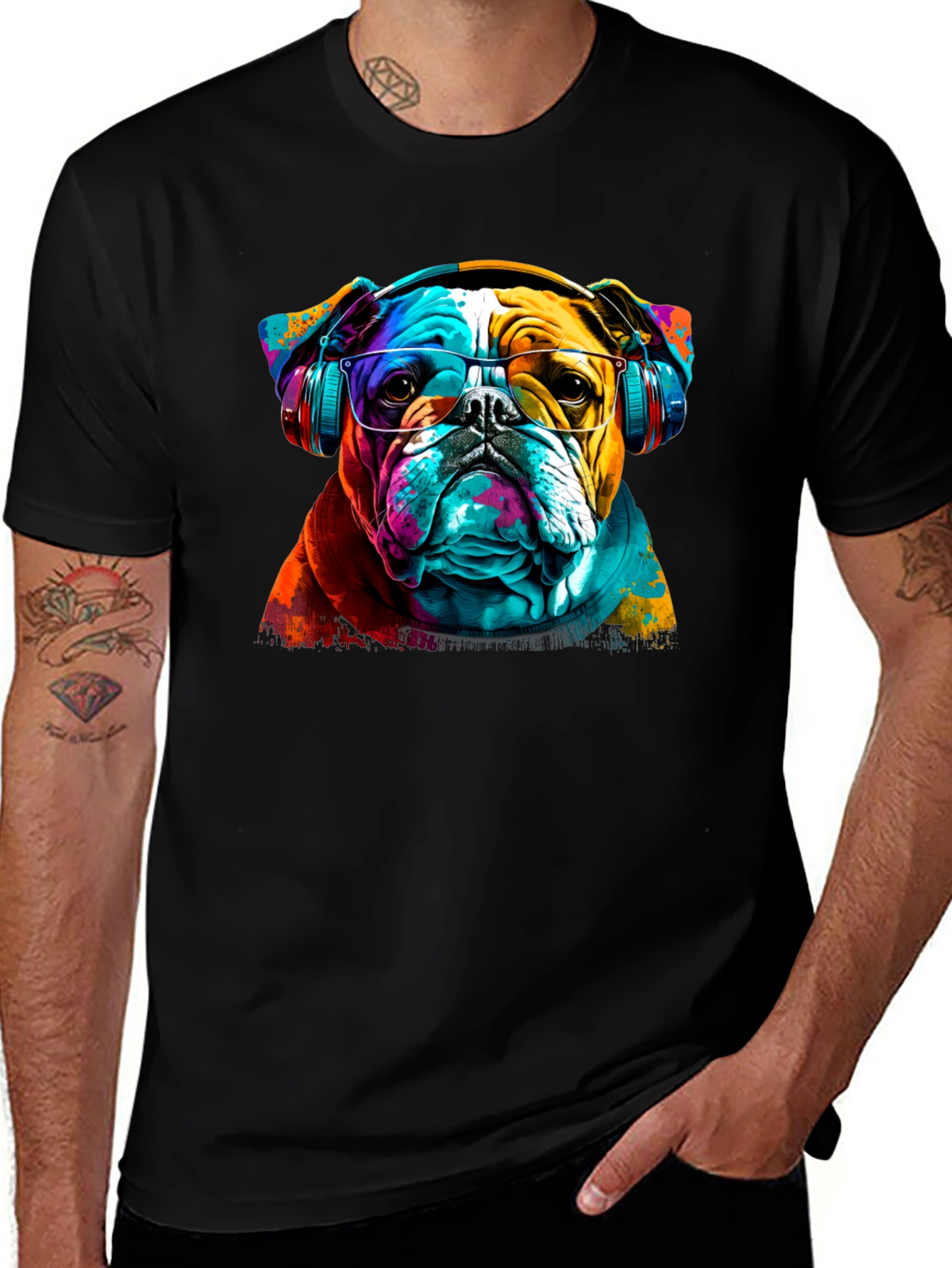 Variant 22 of Cool Bulldog Graphic Tee