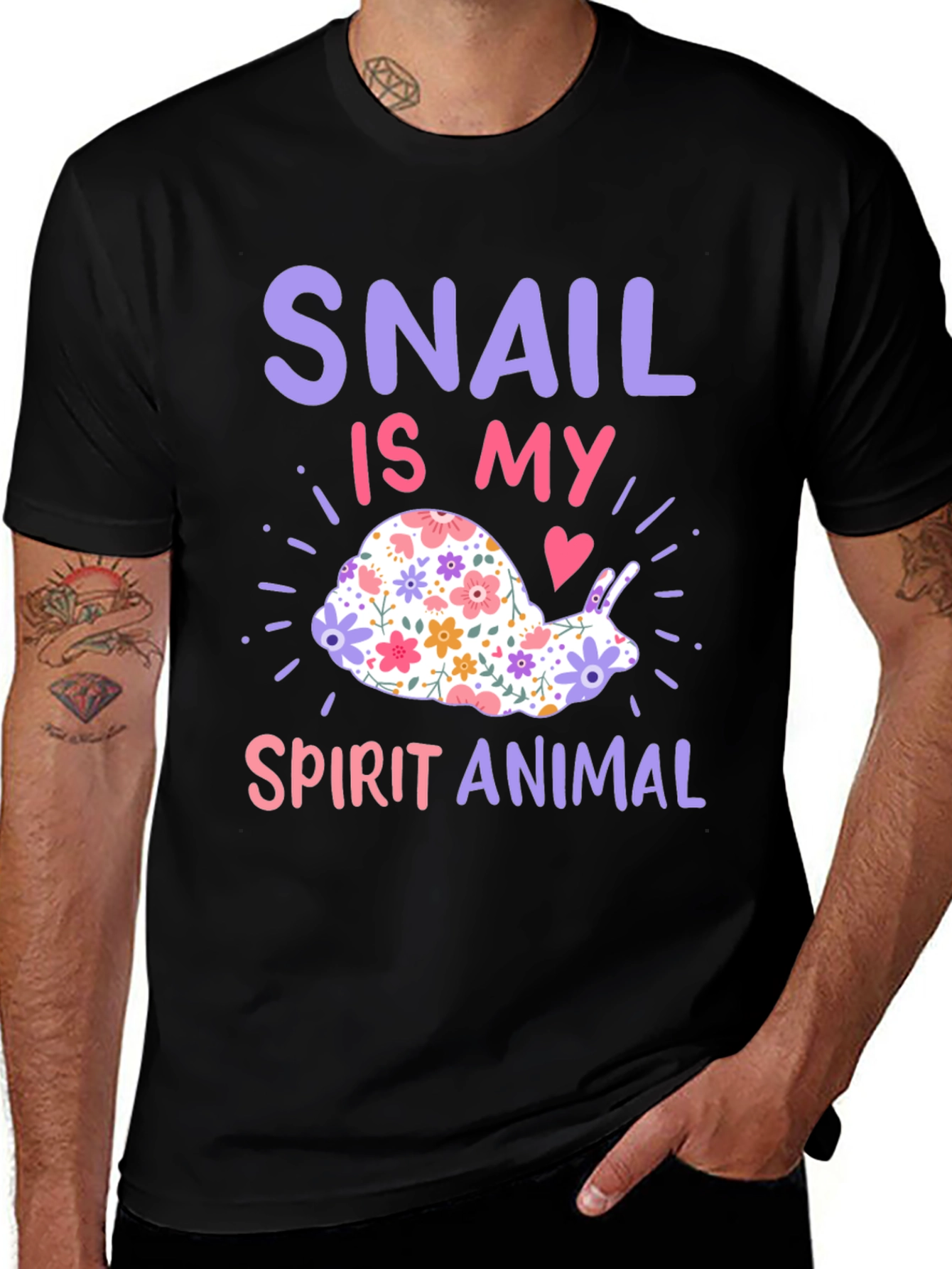 Variant 18 of Snail Spirit Animal Graphic T-Shirt