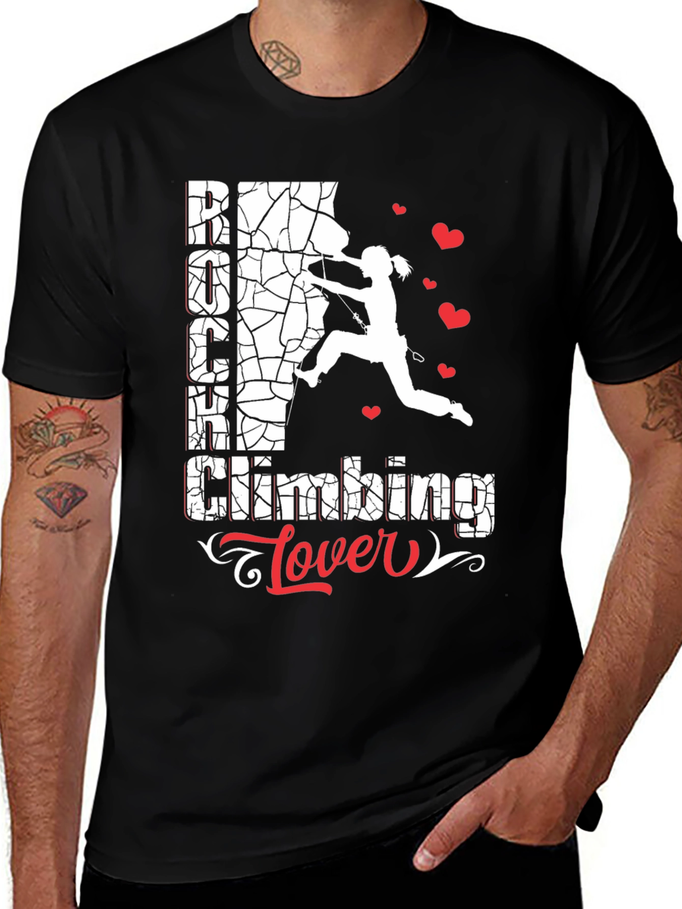 Variant 10 of Rock Climbing Lover Graphic T-Shirt
