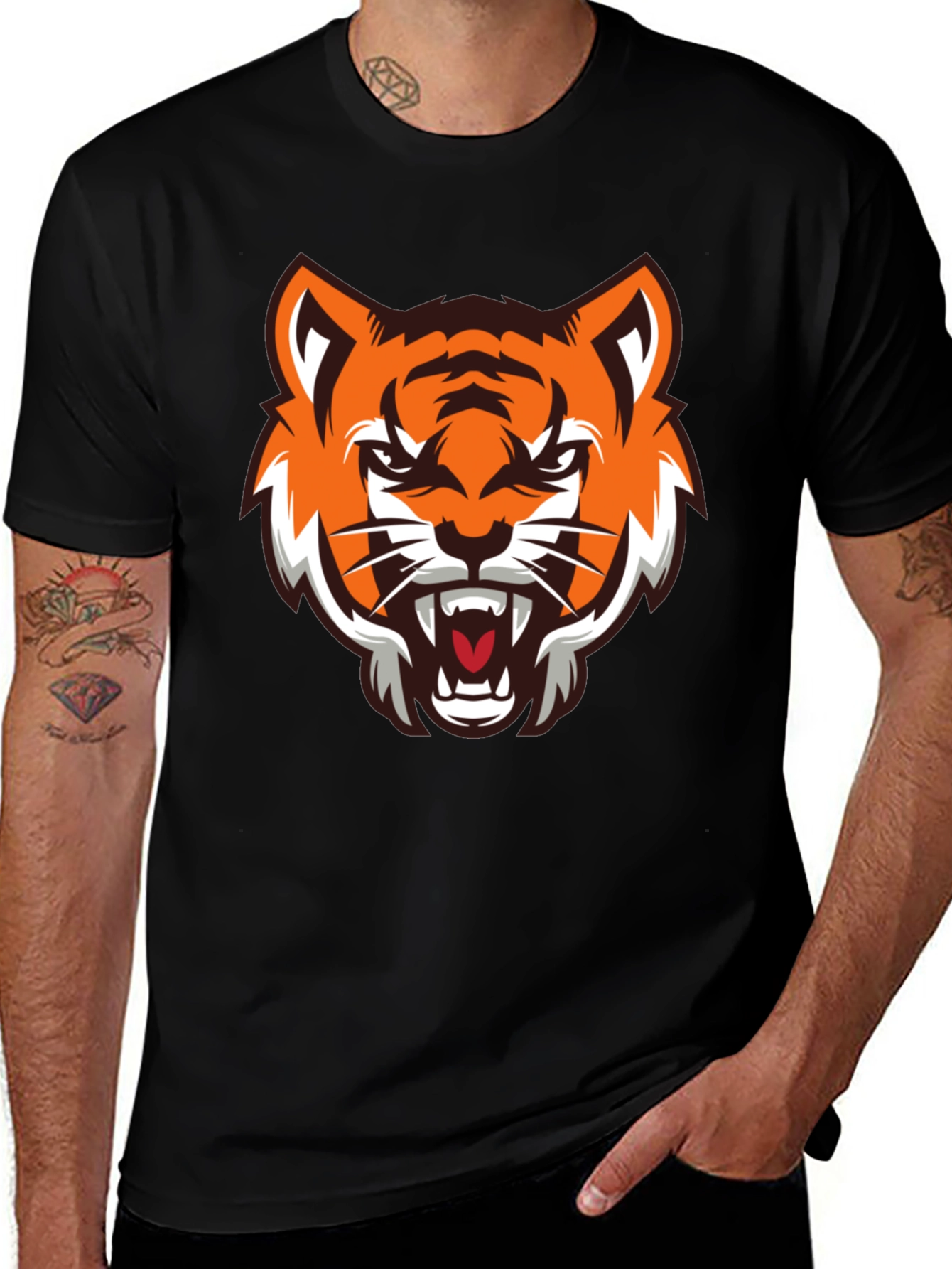 Variant 19 of Bold Tiger Graphic Tee - Fierce Style
