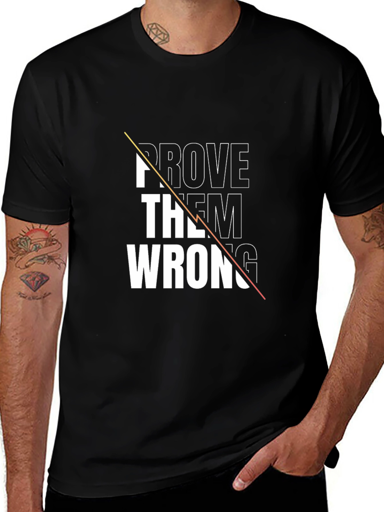 Black Prove Them Wrong Graphic Tee - Black main image