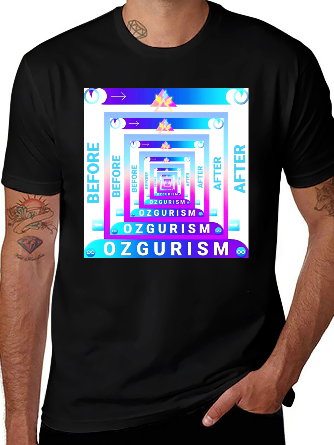 Variant 7 of Before & After Ozgurism Graphic Tee