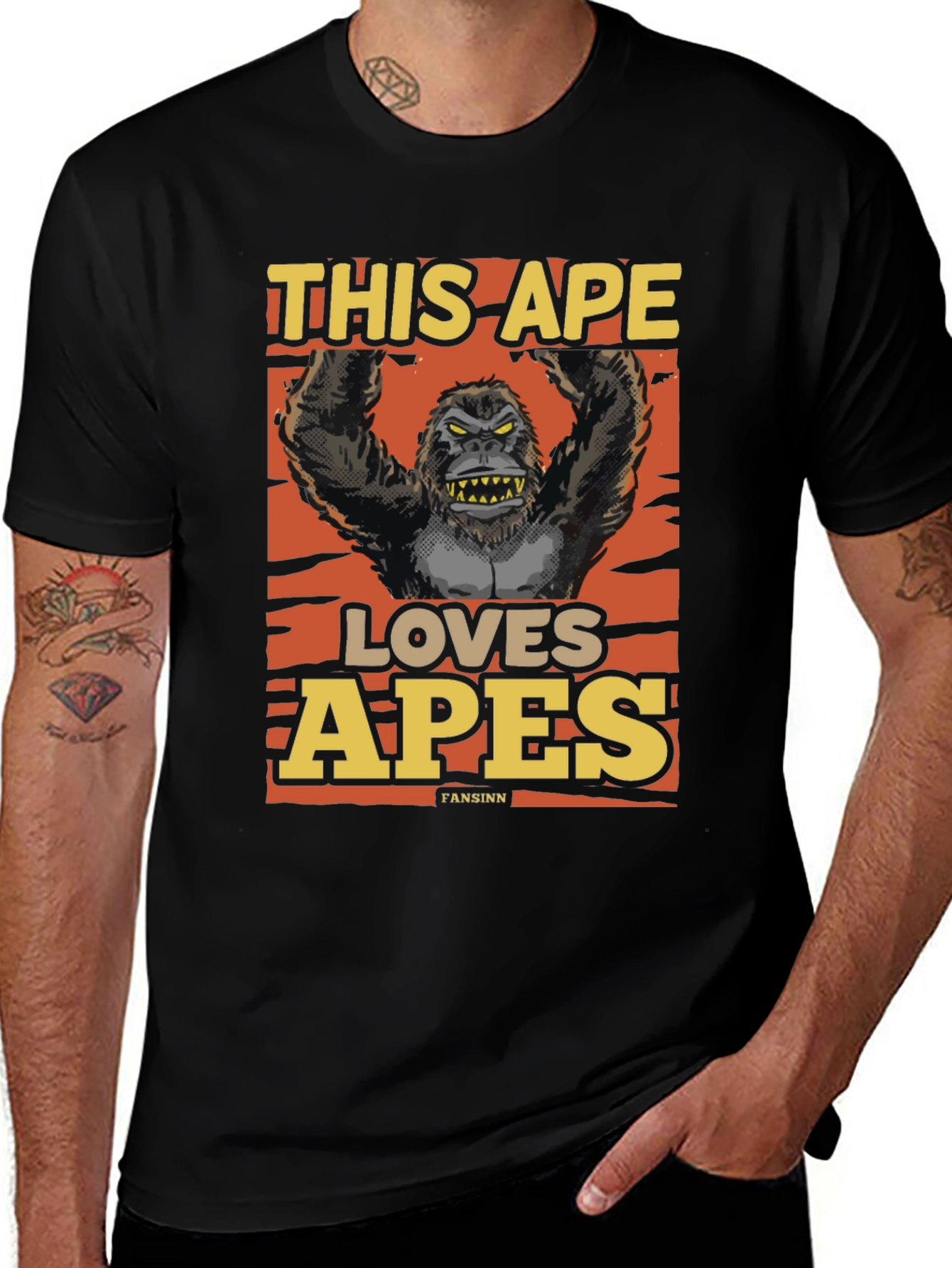 Variant 16 of This Ape Loves Apes Graphic T-Shirt