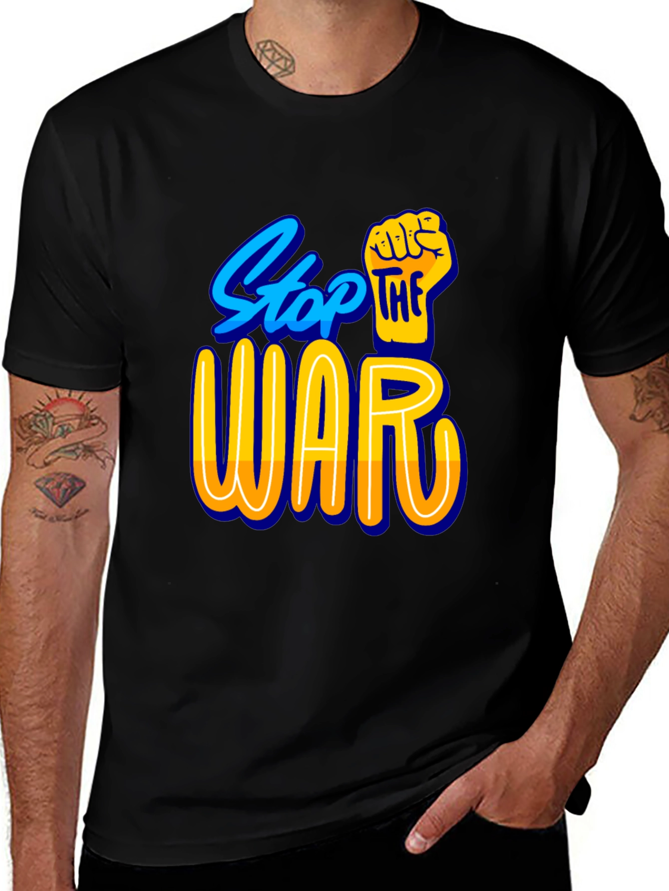 Stop the War Black T-Shirt