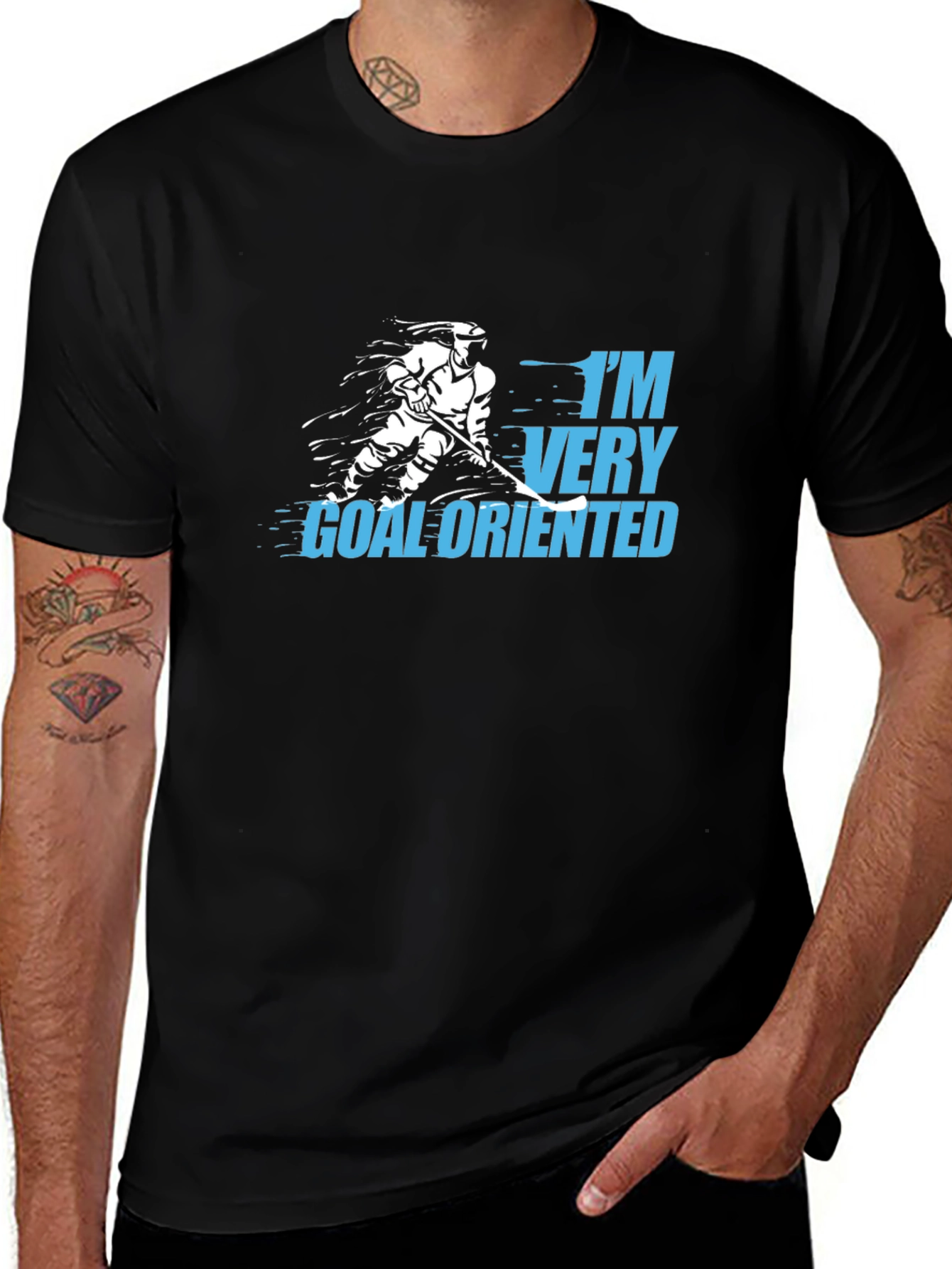 Variant 13 of Goal Oriented Hockey Player T-Shirt