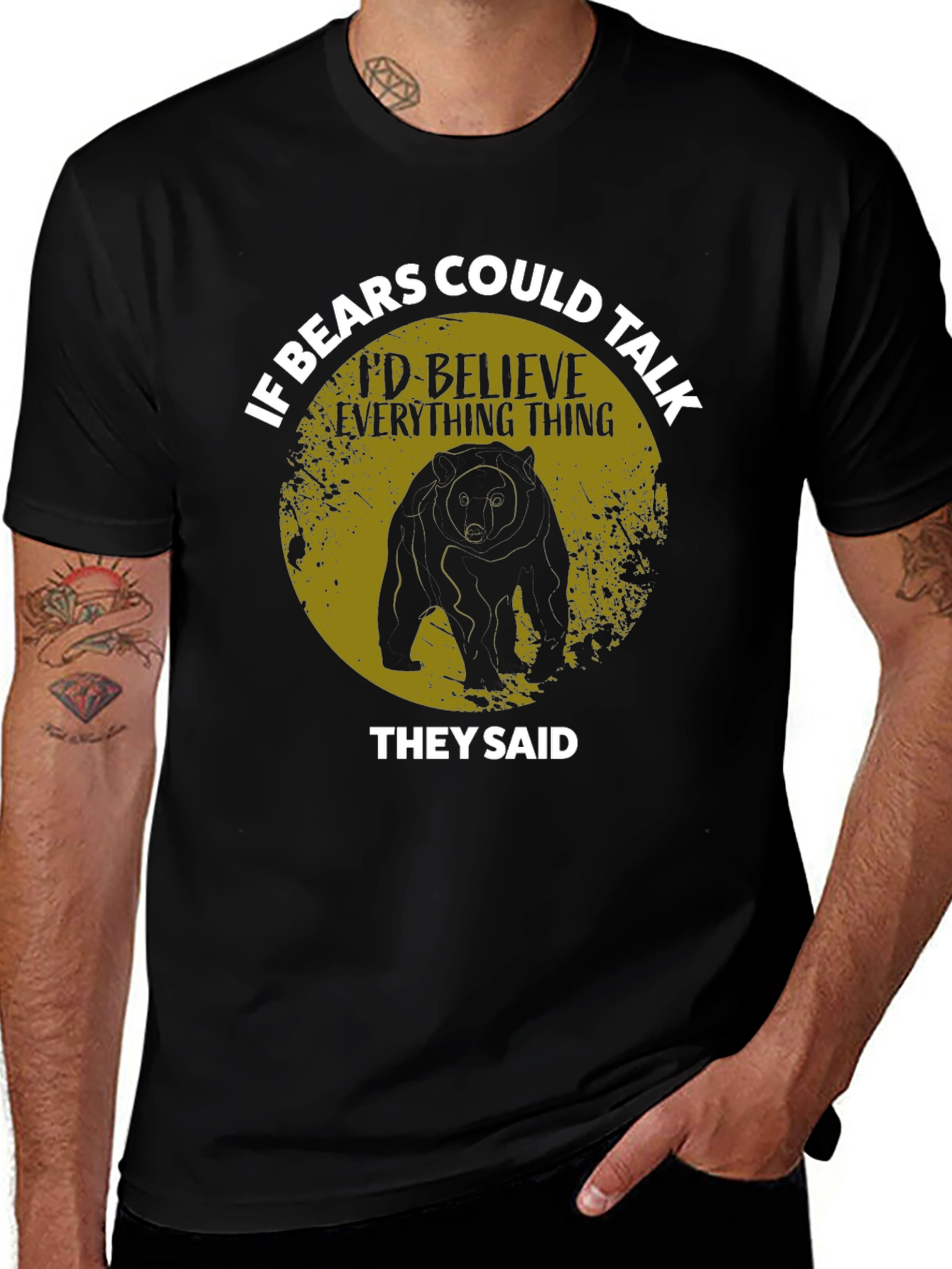 Variant 15 of If Bears Could Talk Graphic T-Shirt