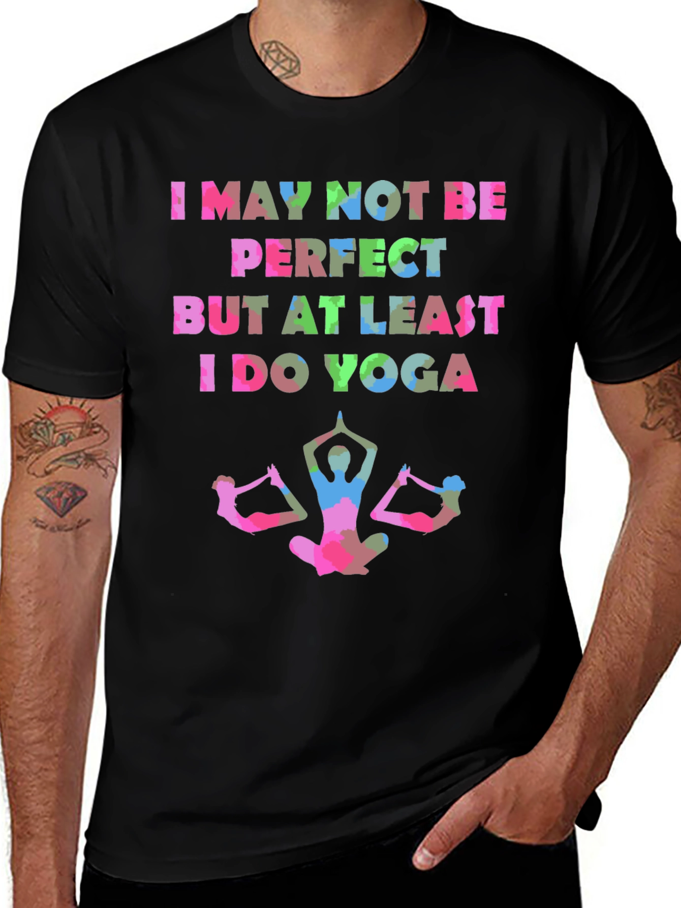 Variant 28 of Yoga Lover Graphic Tee - I Do Yoga Design