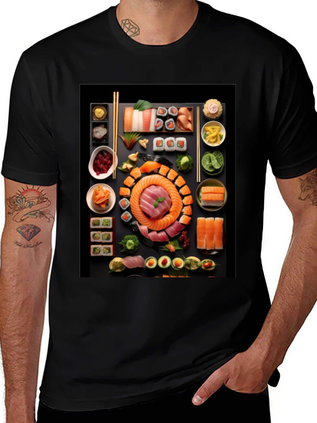 Variant 11 of Sushi T-Shirt: Unique Foodie Fashion